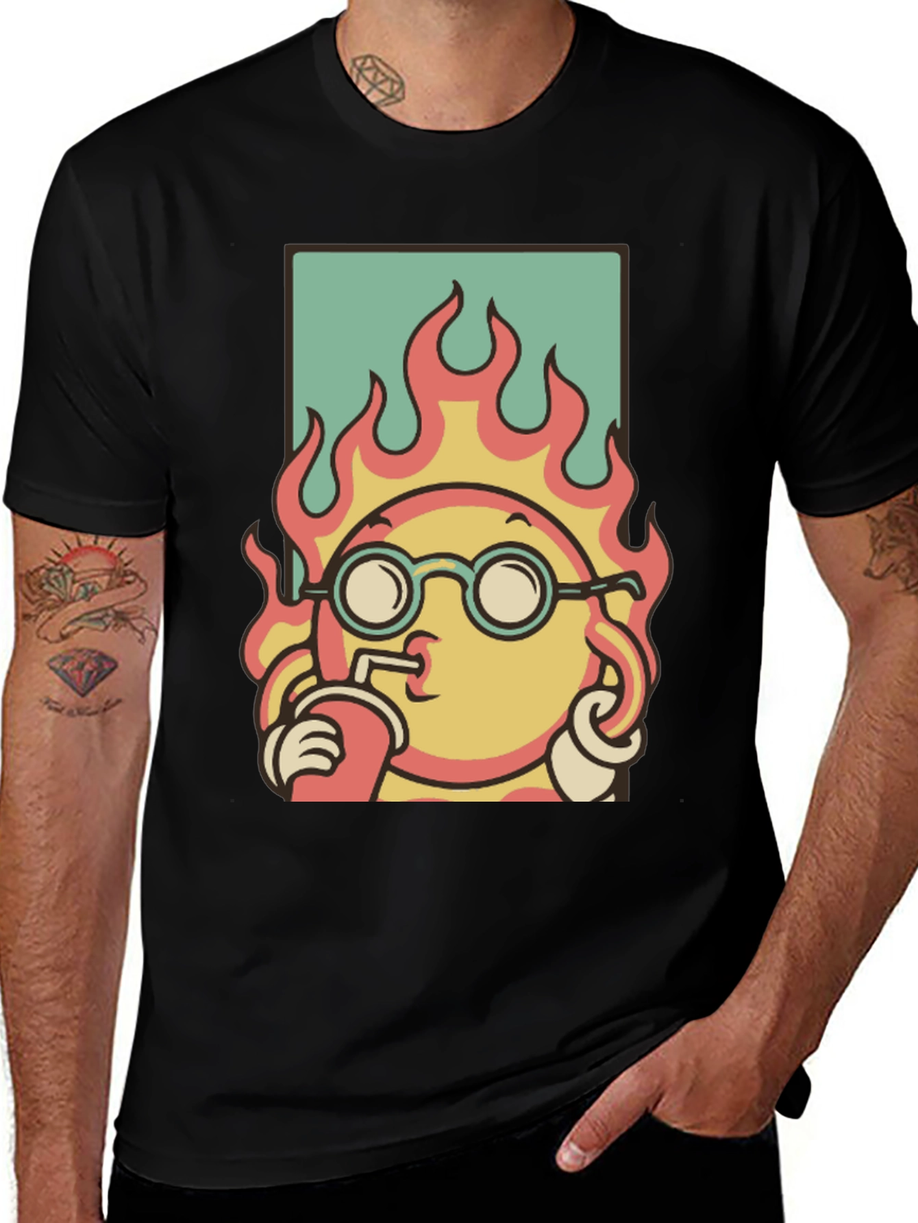 Variant 16 of Retro Cool Sun T-Shirt - Summer Vibes
