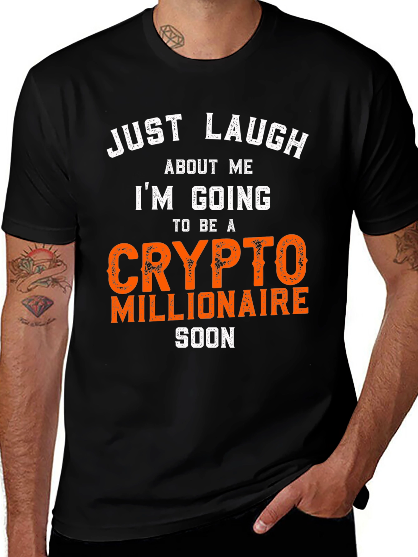 Variant 12 of Crypto Millionaire T-Shirt - Just Laugh Graphic Tee