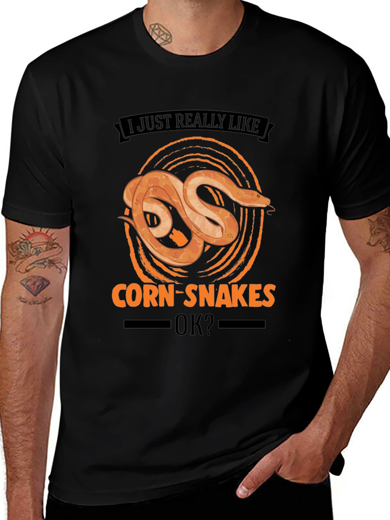 Variant 19 of Corn Snake Lover T-Shirt: I Just Really Like Corn Snakes OK?