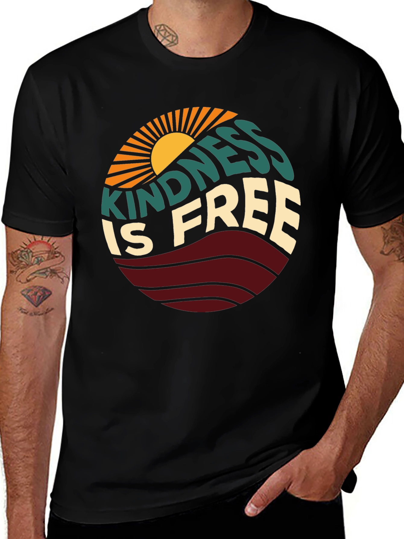 Variant 7 of Kindness Is Free Graphic Tee