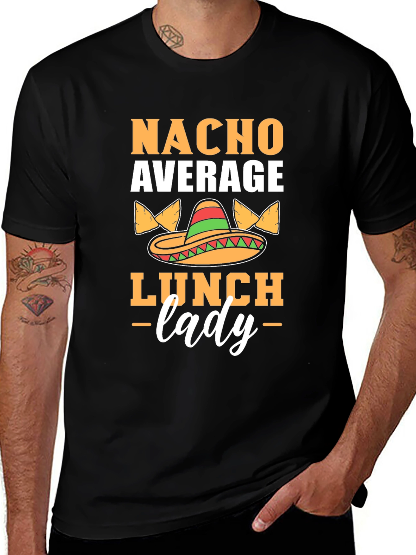 Variant 15 of Nacho Average Lunch Lady Graphic T-Shirt