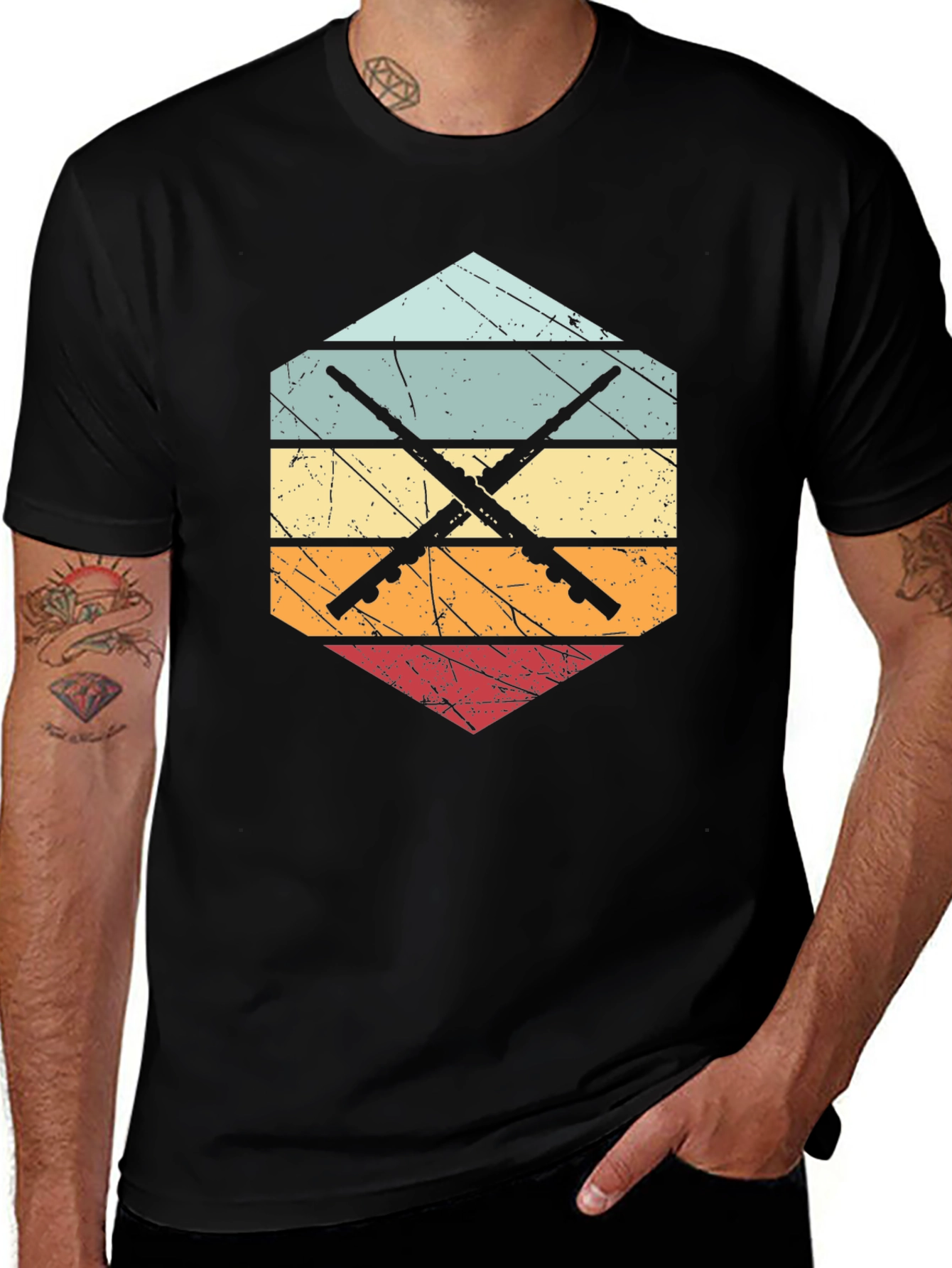 Variant 16 of Vintage Crossed Rifles T-Shirt - Retro Style