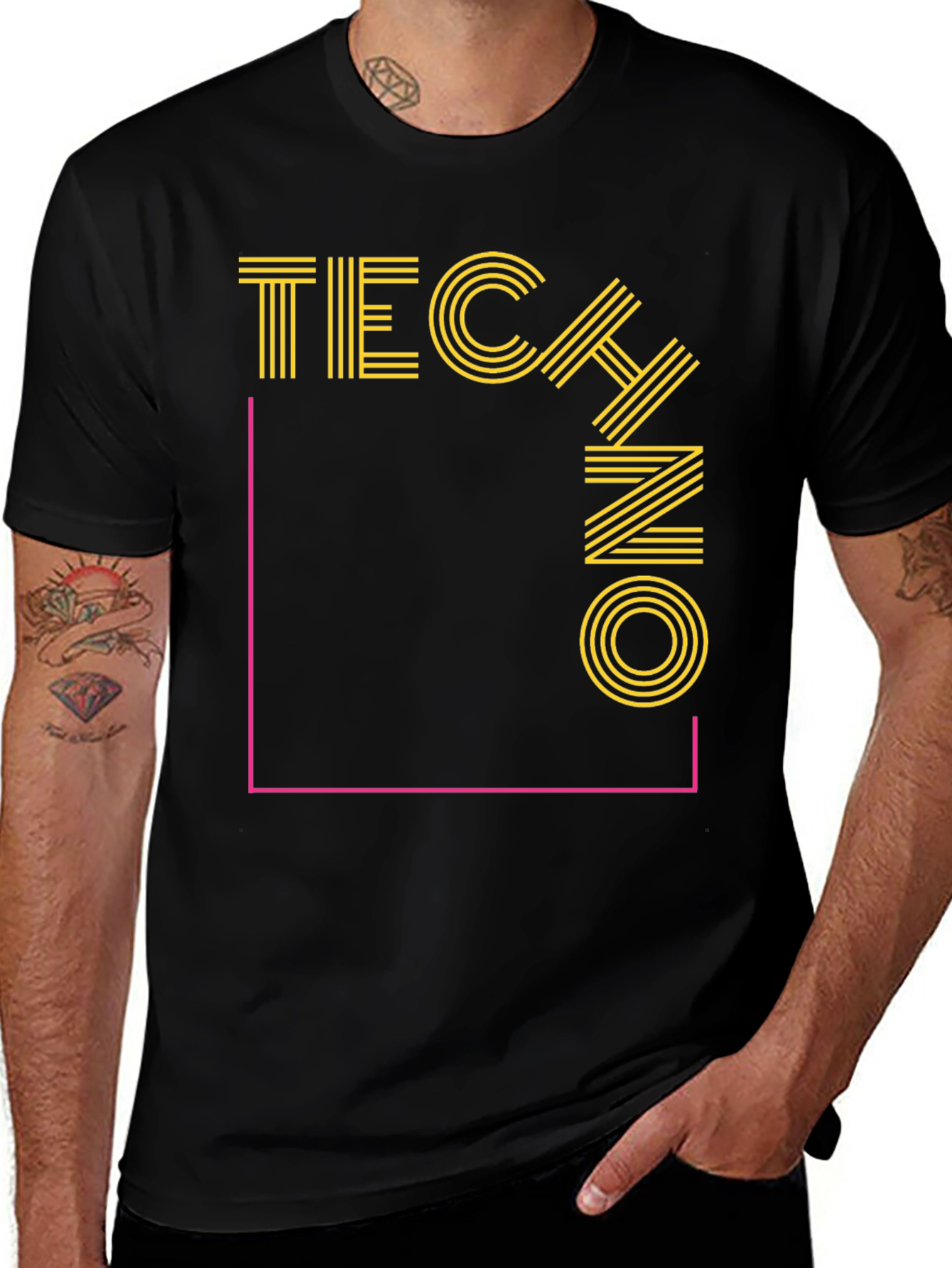 Variant 17 of Retro Techno Graphic T-Shirt - EDM Music Fan Apparel