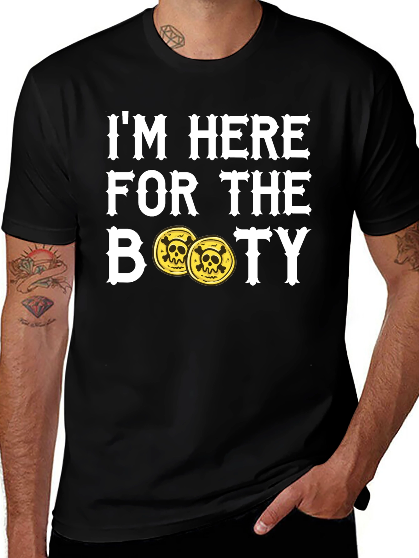 Variant 11 of I'm Here For The Booty Pirate T-Shirt