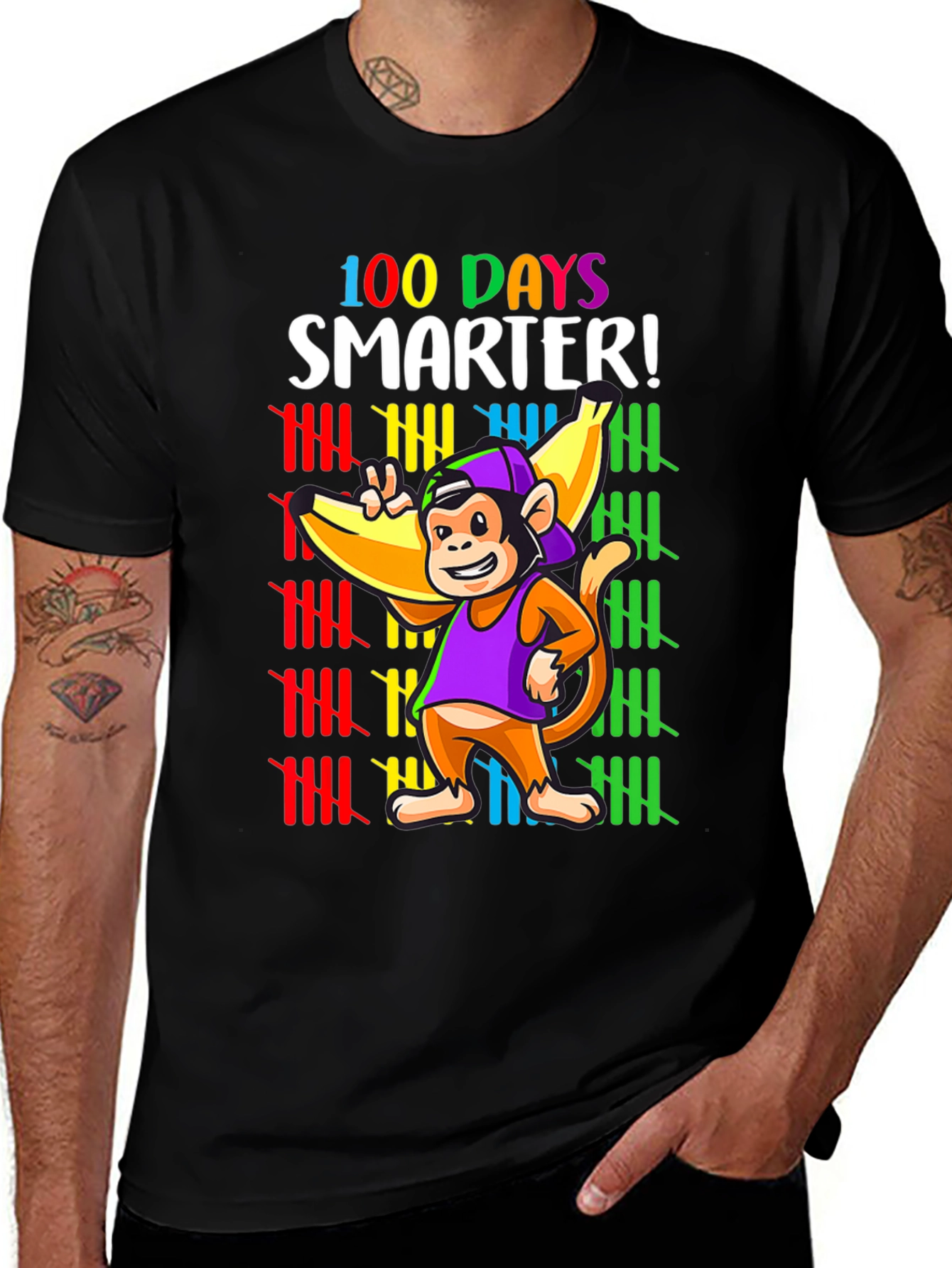 100 Days Smarter Monkey T-Shirt