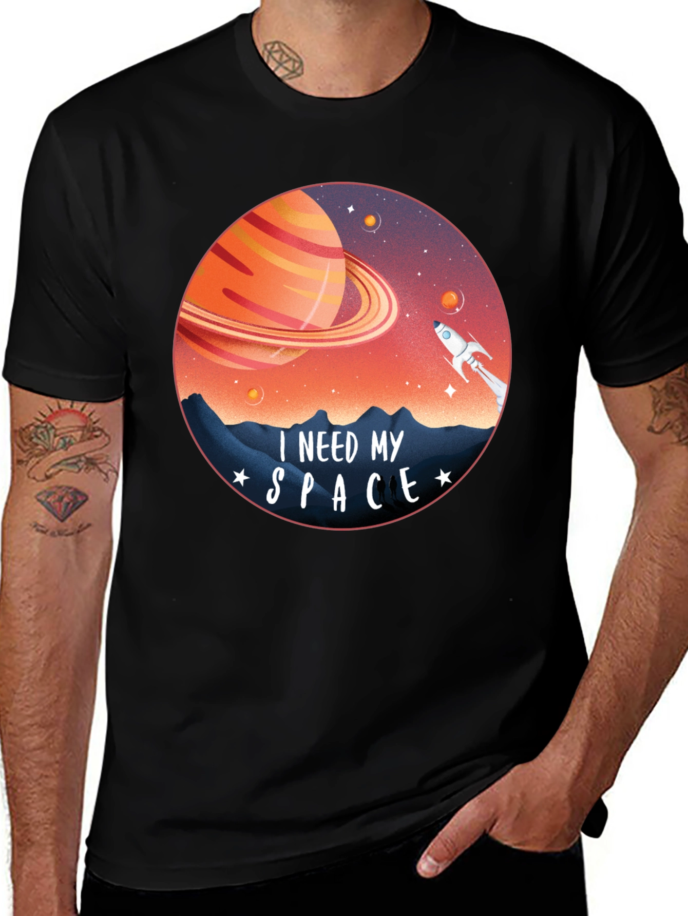 Variant 8 of I Need My Space Graphic T-Shirt