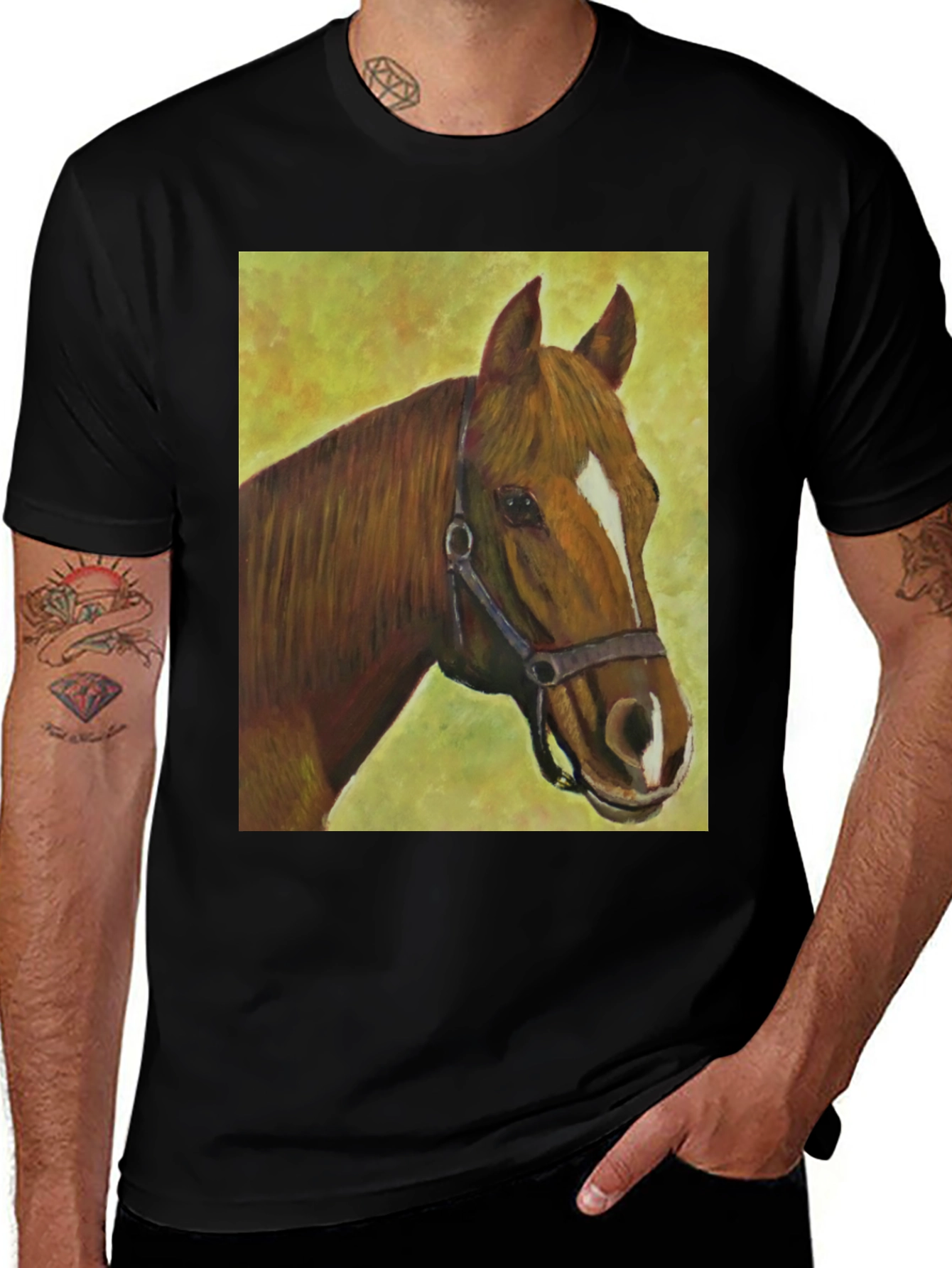 Variant 22 of Horse Portrait Graphic Tee - Unisex Casual T-Shirt