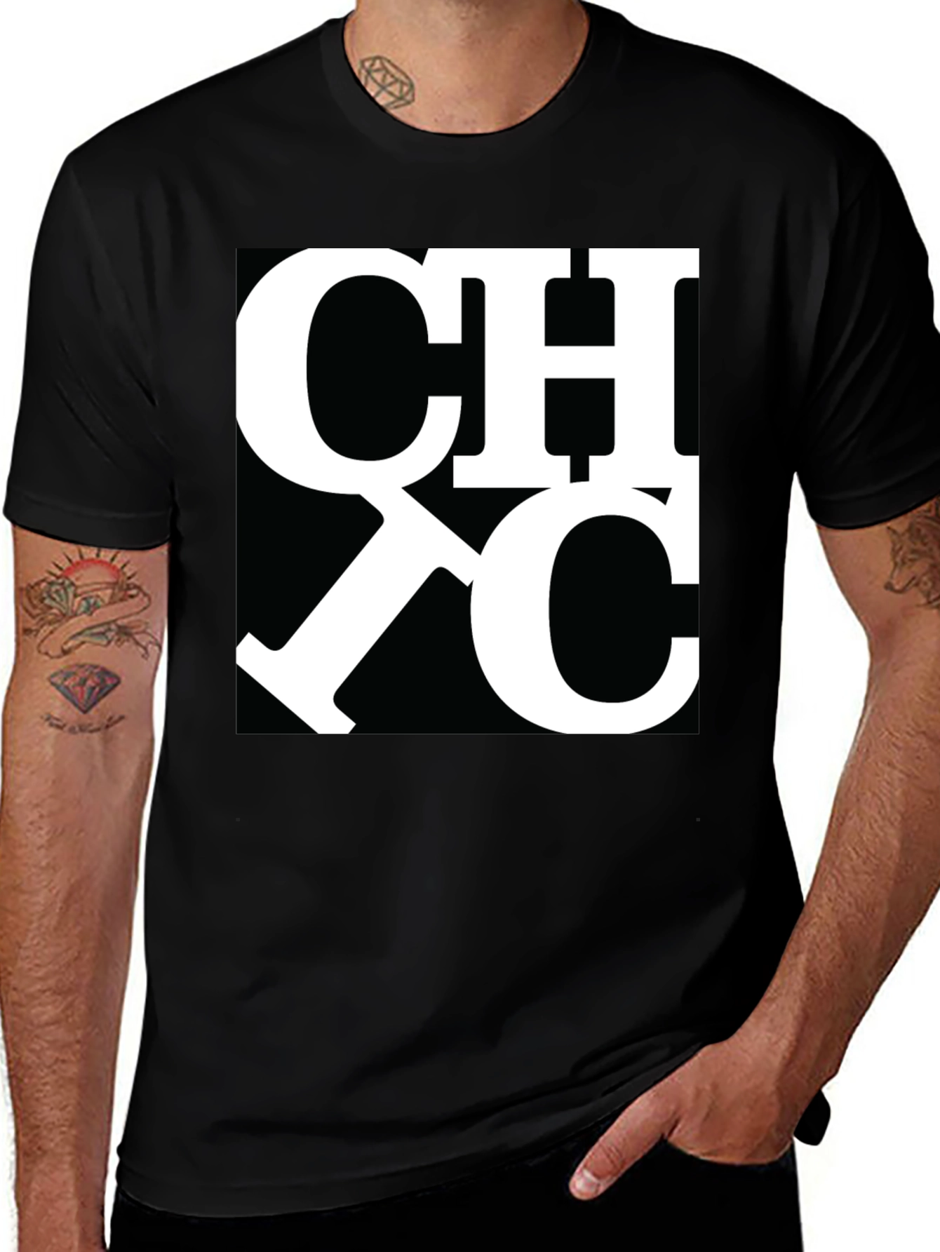 Variant 27 of Bold CHCC Graphic Tee - Classic Black T-Shirt