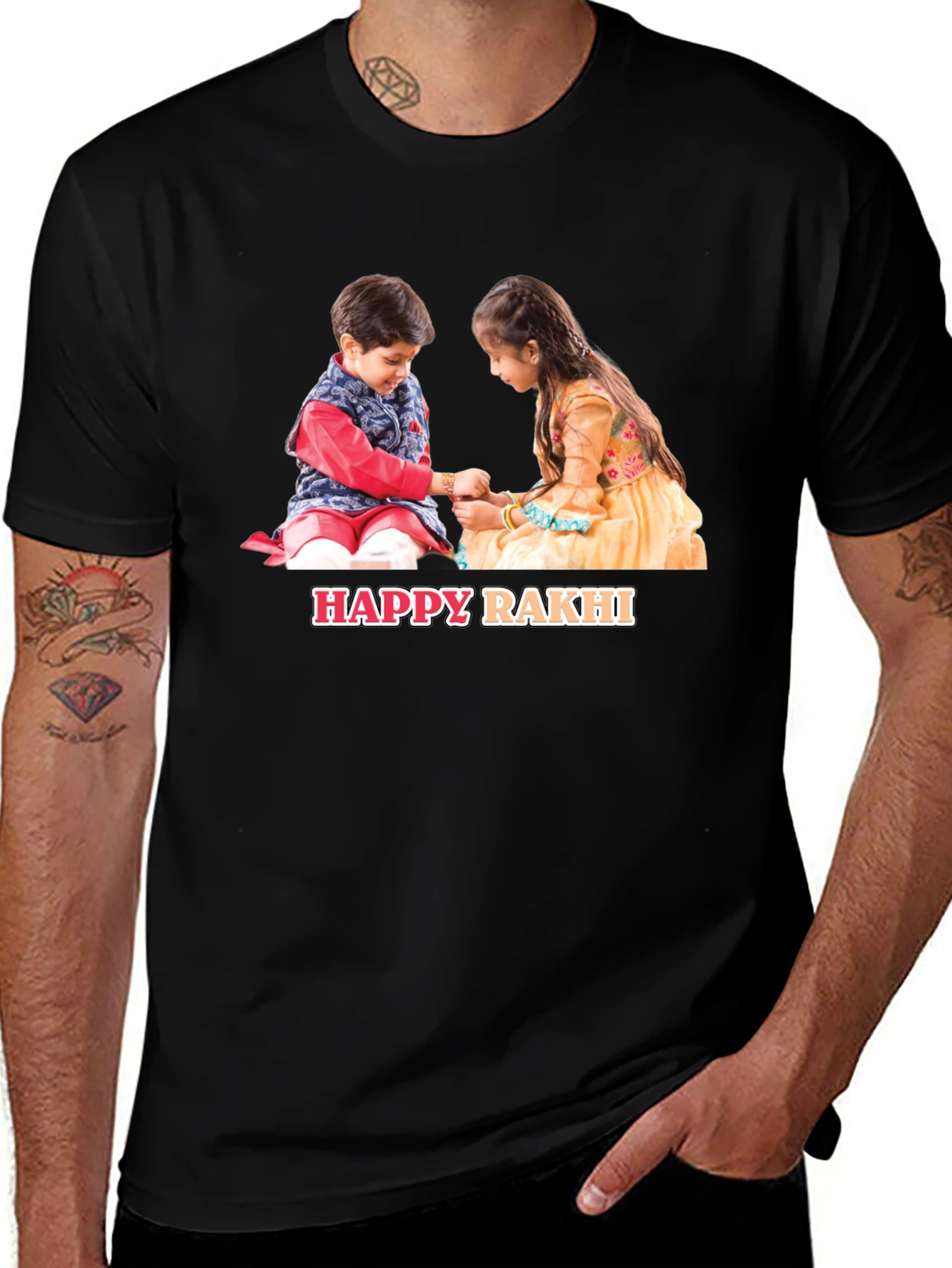 Happy Rakhi Graphic T-Shirt
