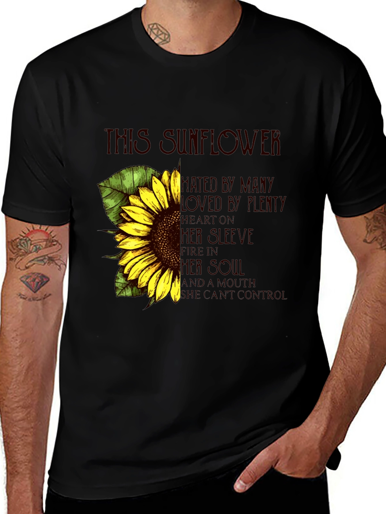 Variant 24 of Sunflower Graphic Print Tee - Expressive Style