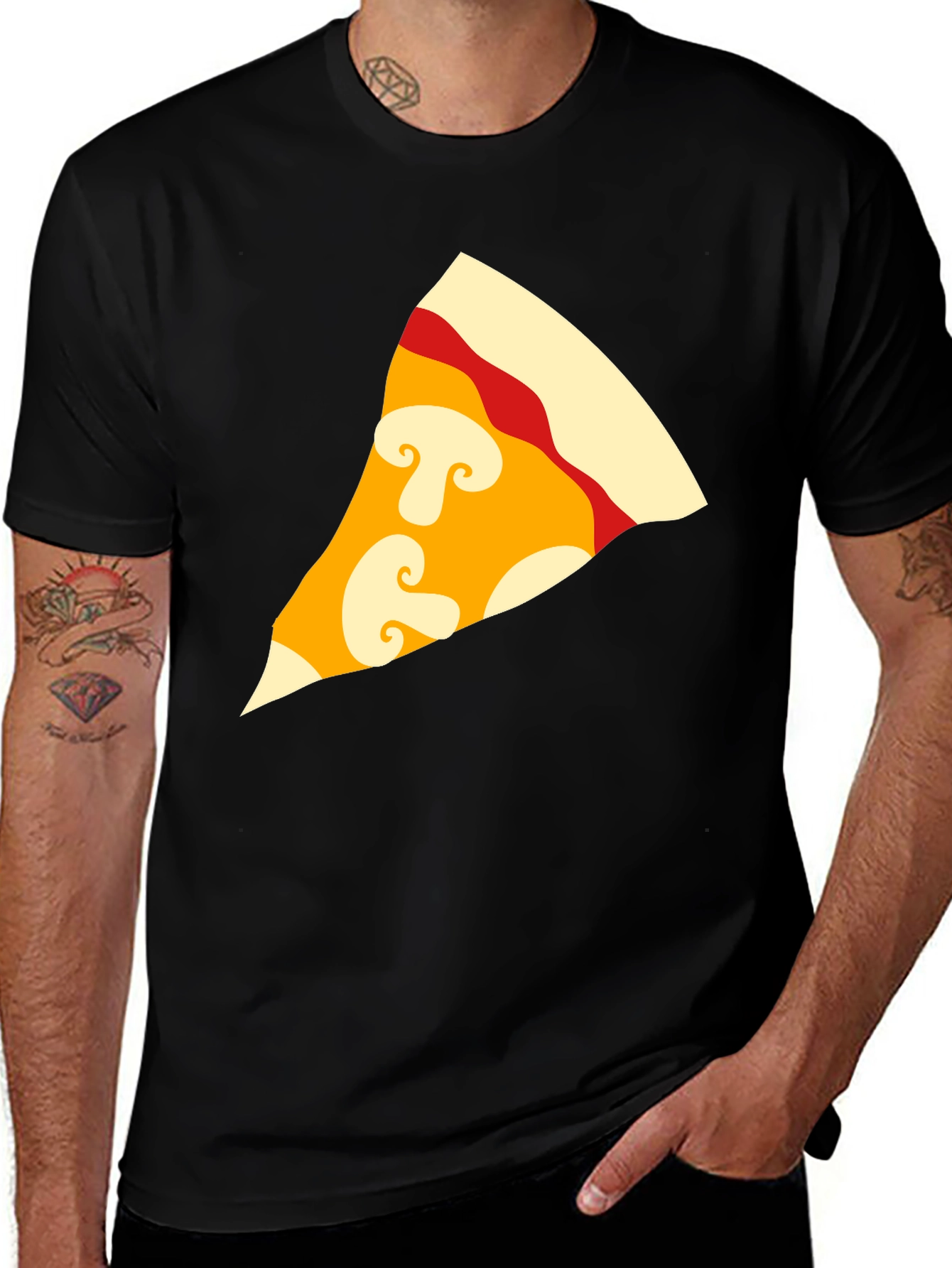 Variant 30 of Pizza Slice Graphic Tee - Fun Novelty T-Shirt