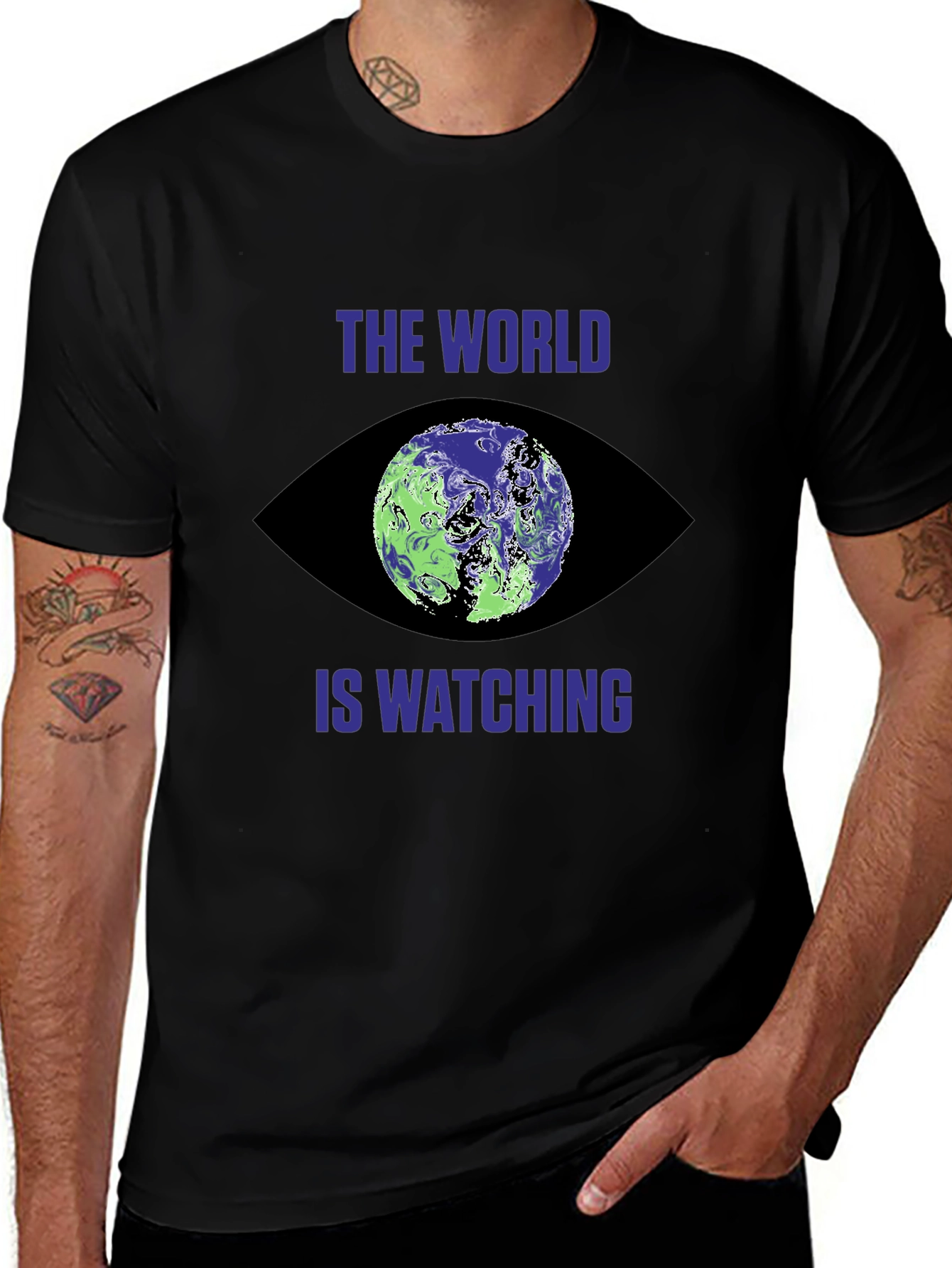 Variant 13 of World is Watching Graphic Tee