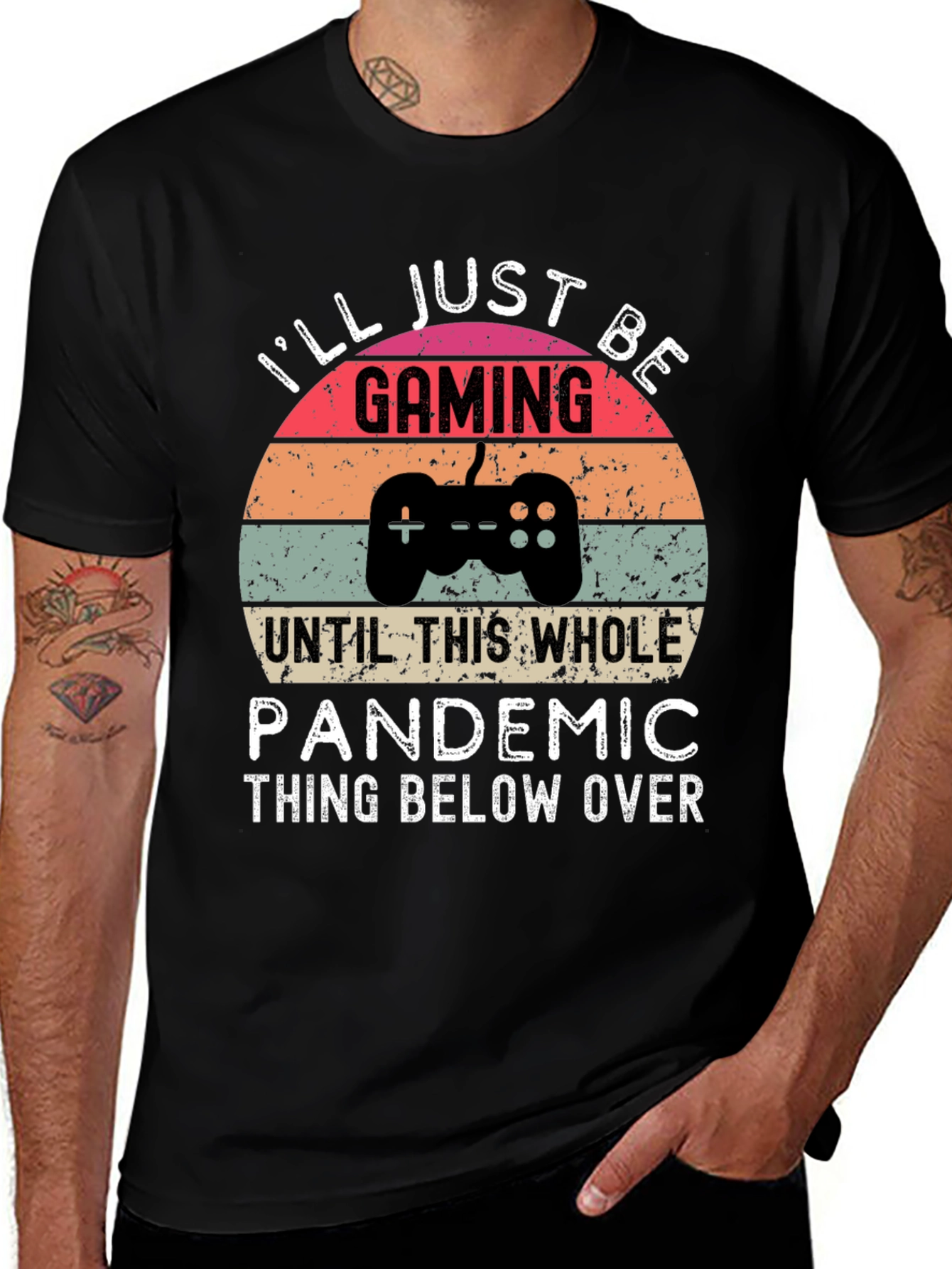 Variant 8 of Gamer Pandemic Graphic Tee
