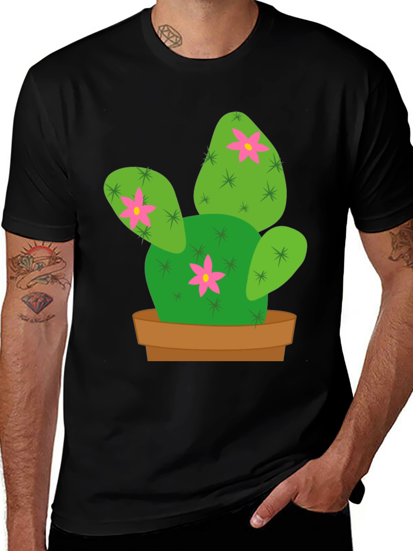 Variant 26 of Cactus Flower Graphic Tee