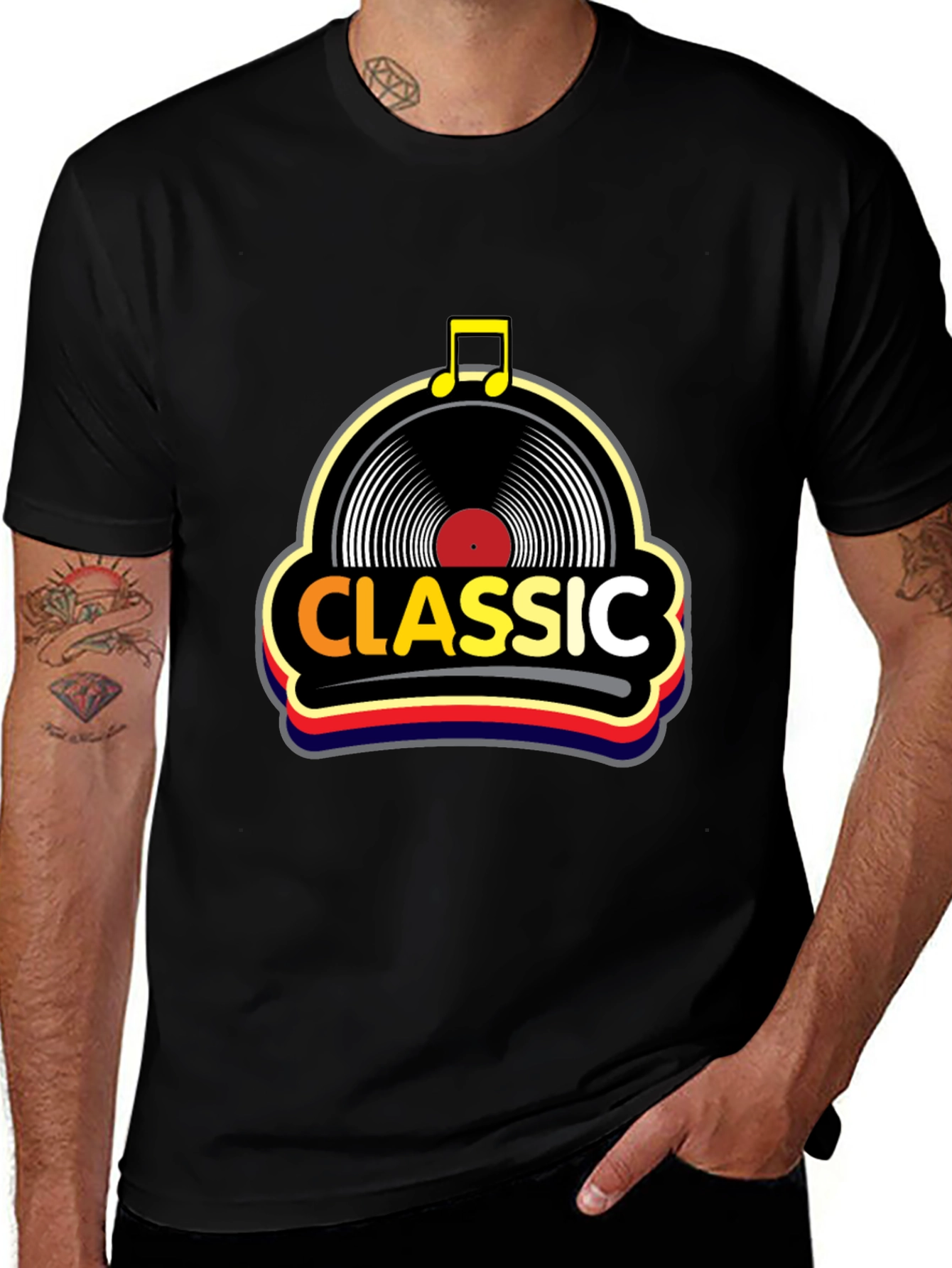 Variant 16 of Classic Music Graphic T-Shirt - Retro Vinyl Record Design