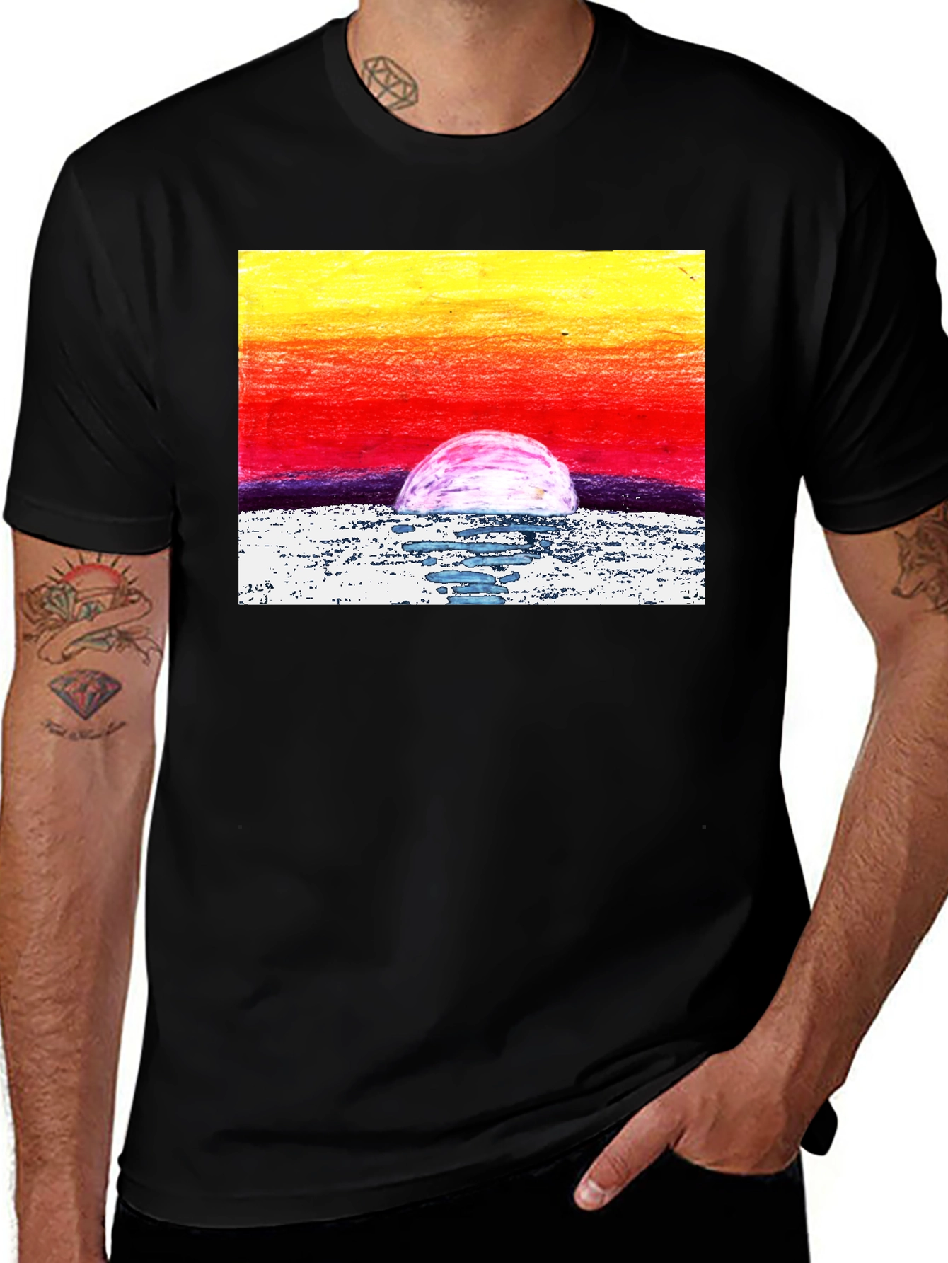 Variant 26 of Sunset Graphic T-Shirt - Artistic Print