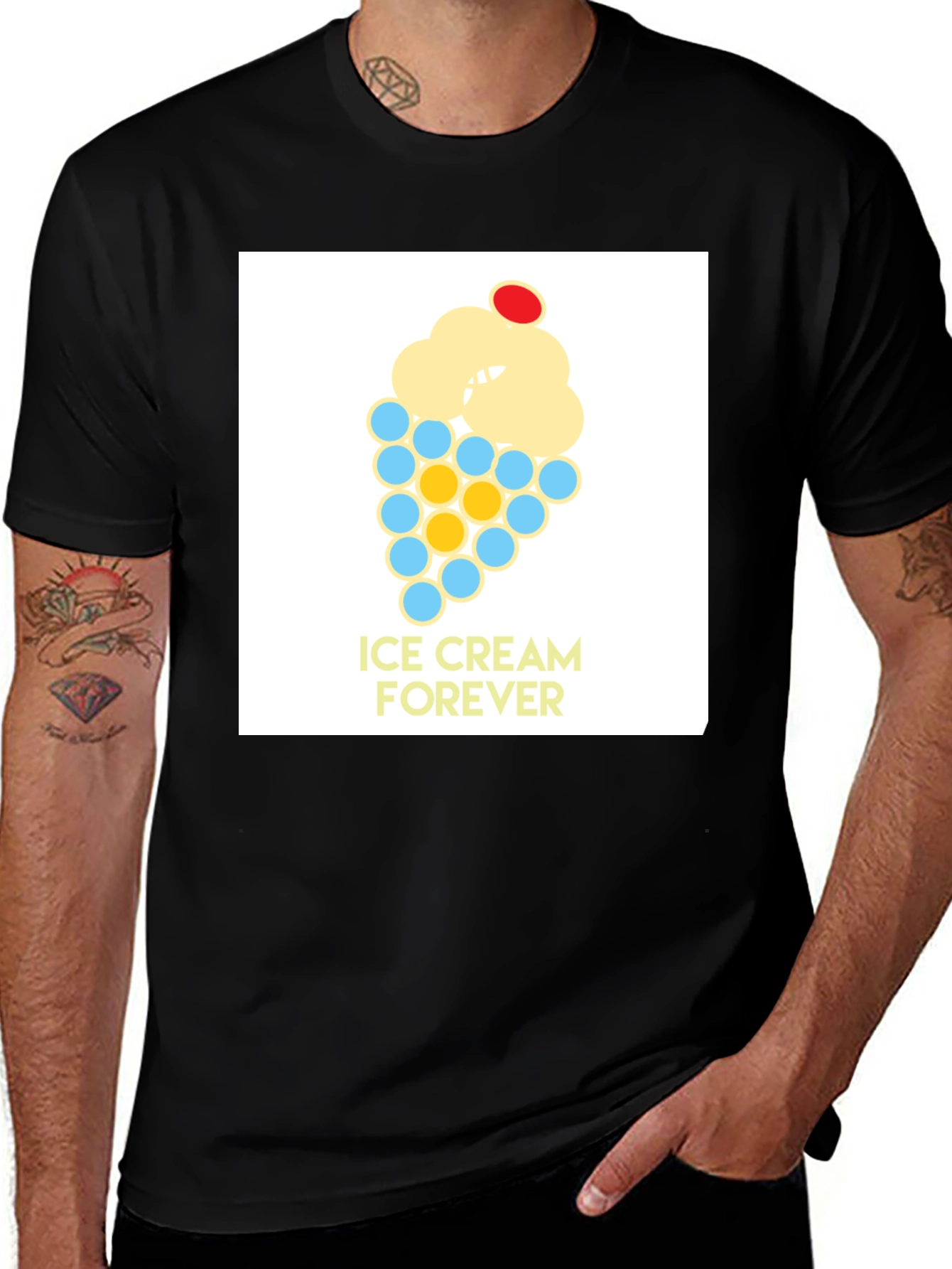 Variant 23 of Ice Cream Forever Graphic Tee