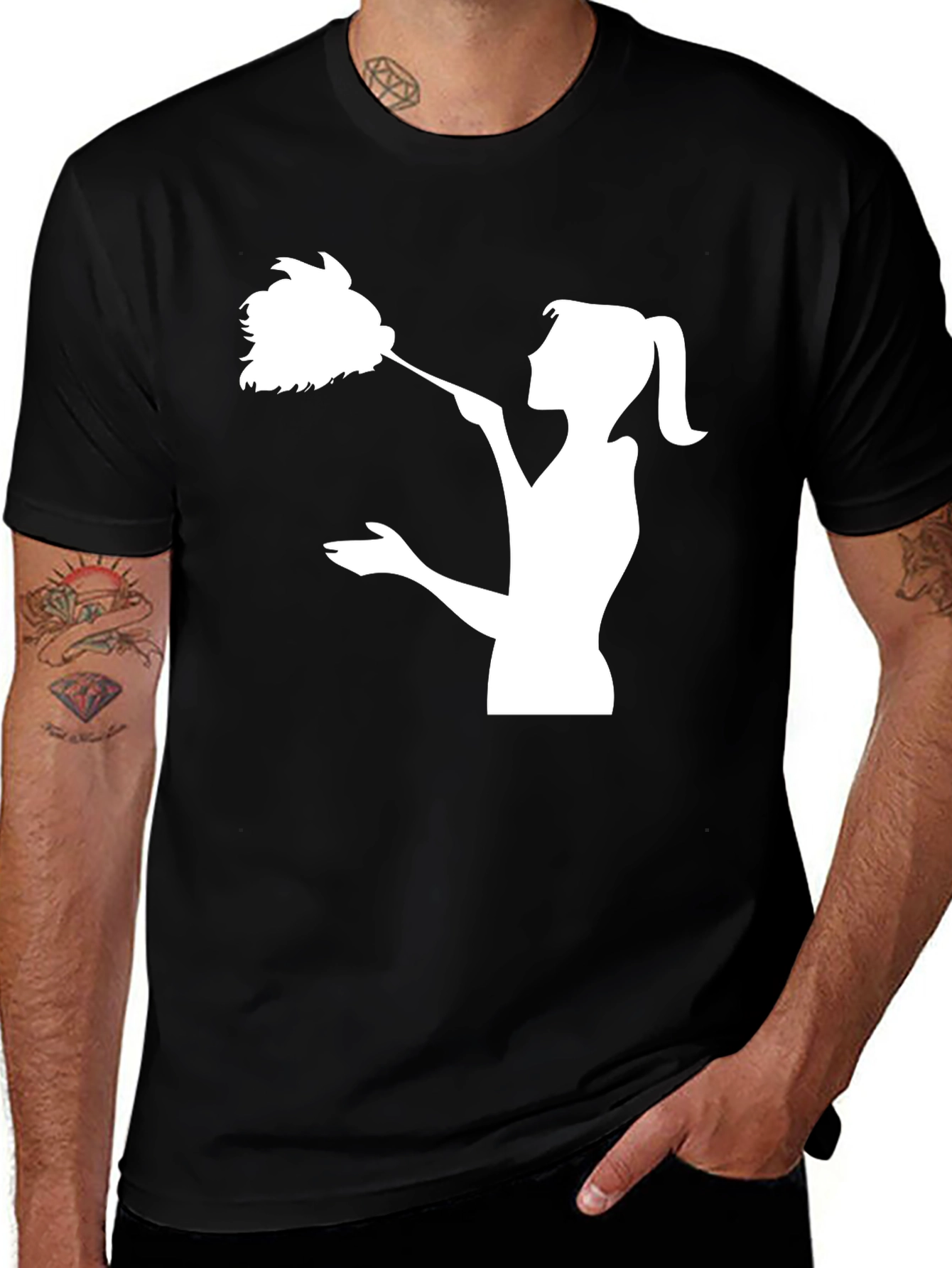 Variant 24 of Dust Maid T-Shirt - Novelty Cleaning Humor Tee