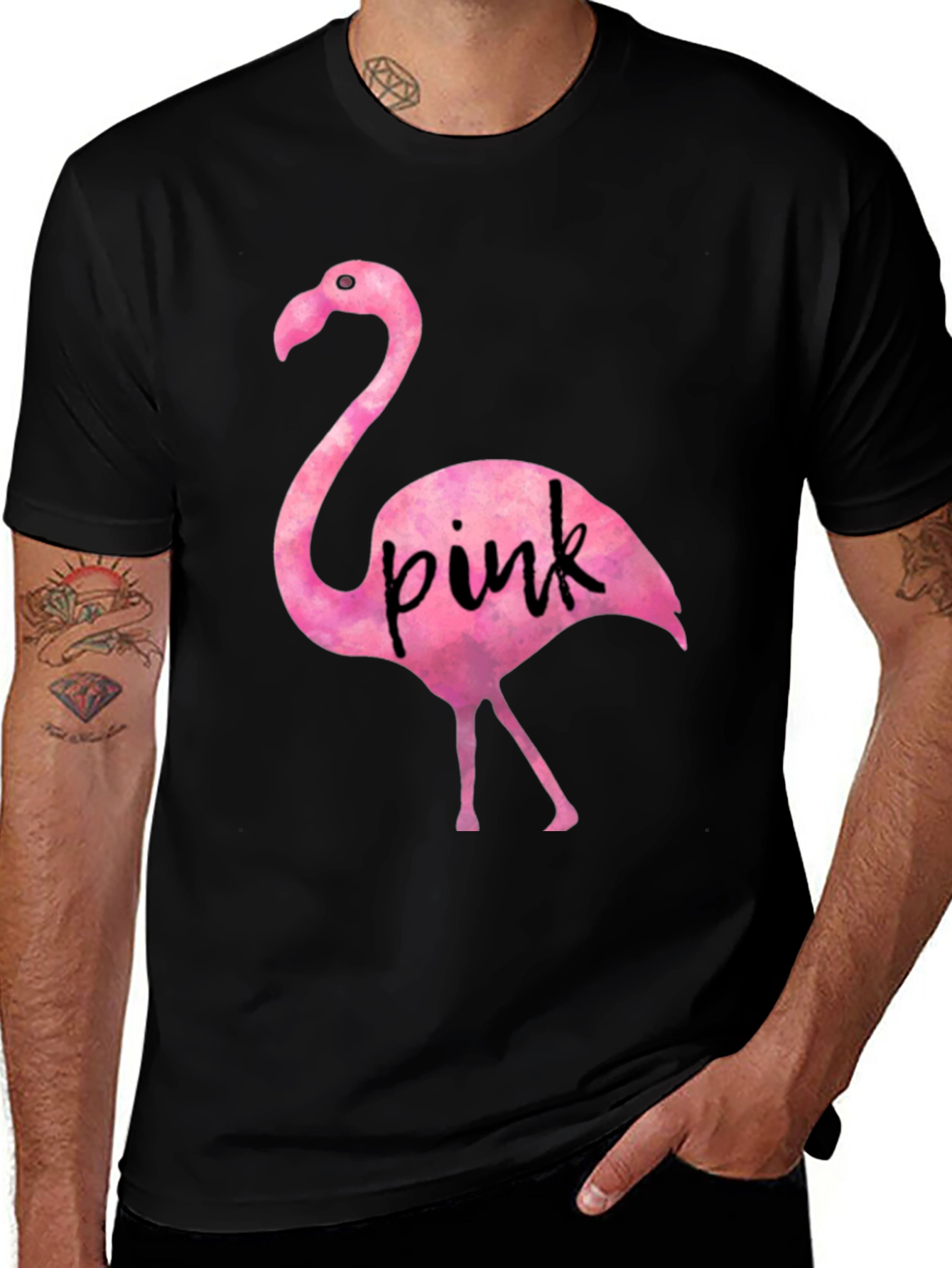 Variant 8 of Pink Flamingo Graphic Tee