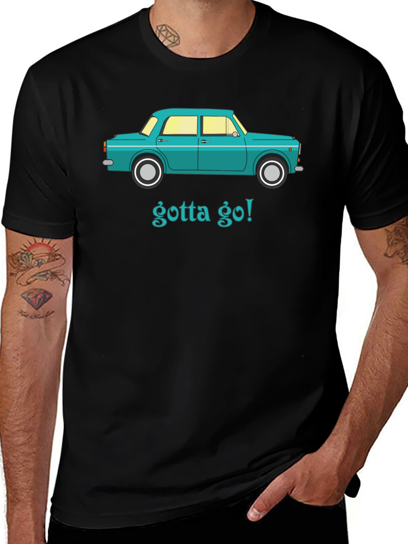 Variant 18 of Gotta Go Retro Car T-Shirt