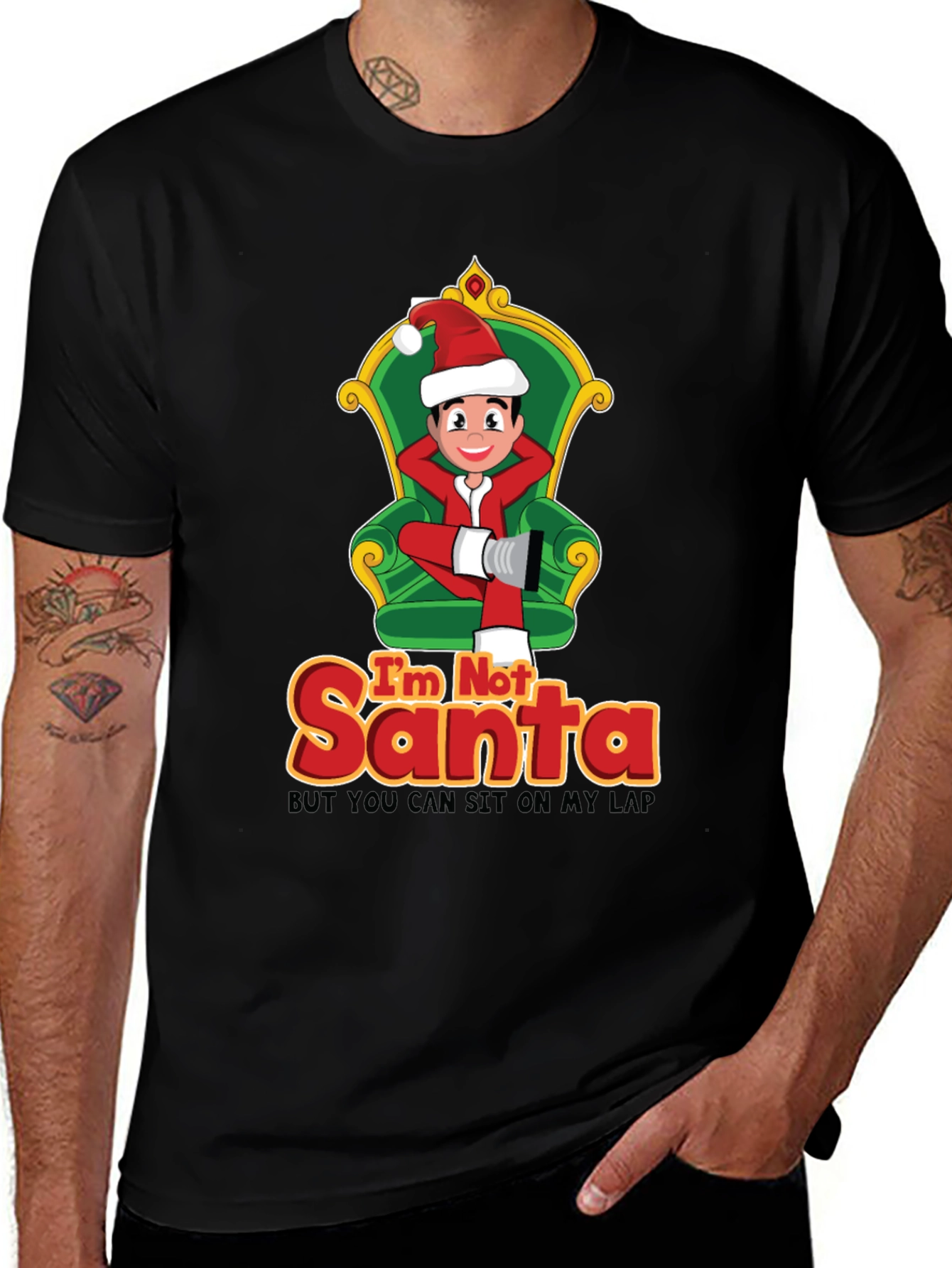 Variant 5 of Funny Christmas T-Shirt: I'm Not Santa