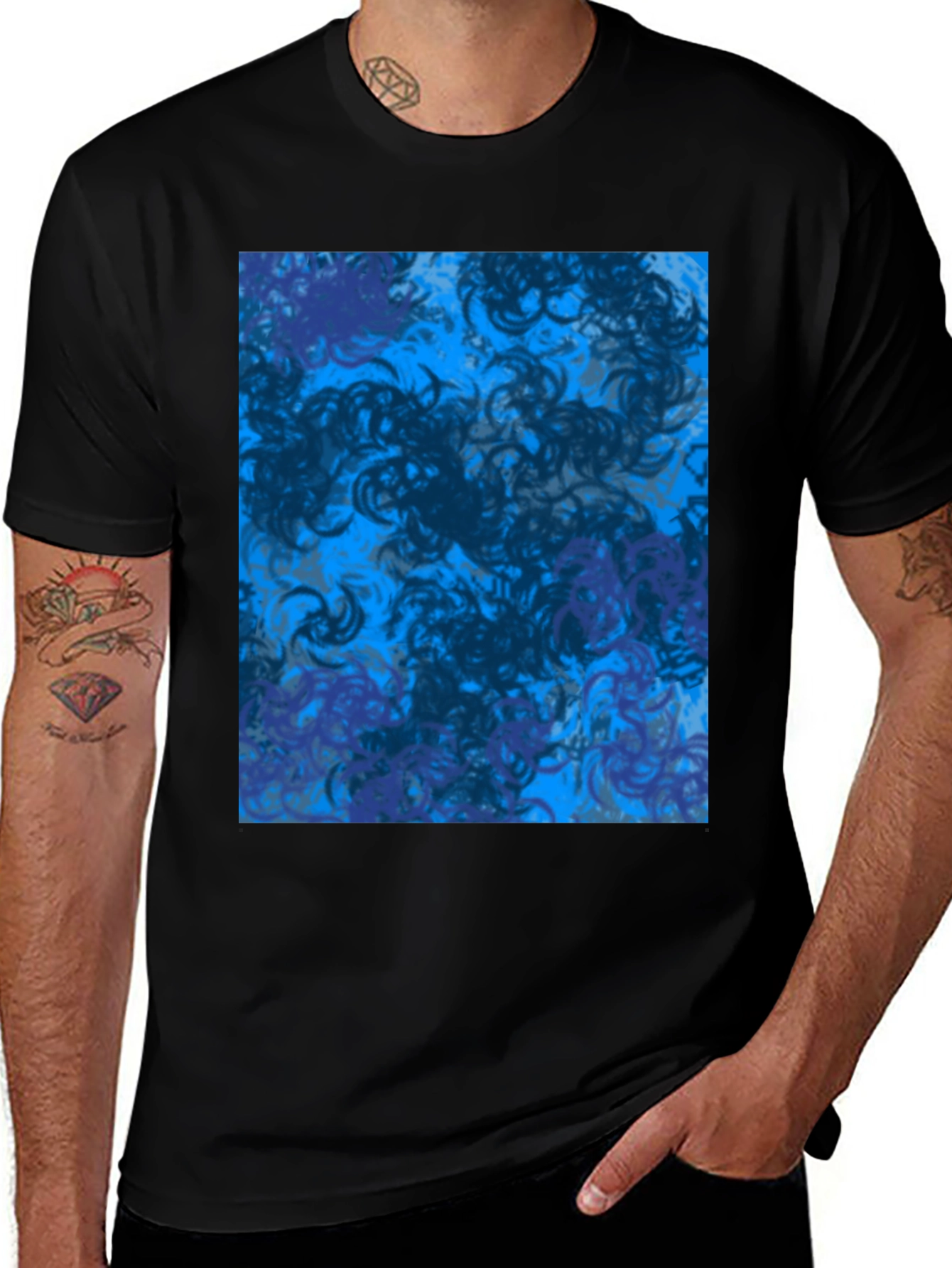 Variant 20 of Abstract Swirl T-Shirt - Modern Graphic Tee