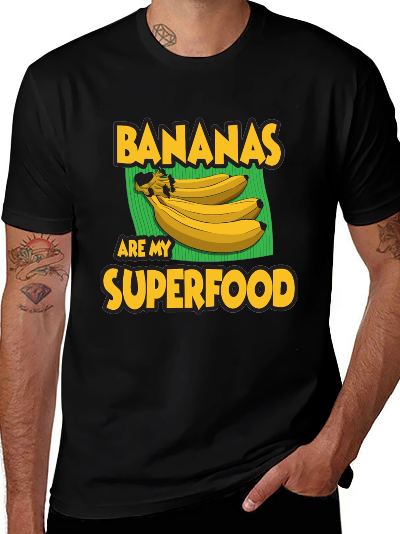 Black Banana Superfood Graphic Tee - Black T-Shirt main image