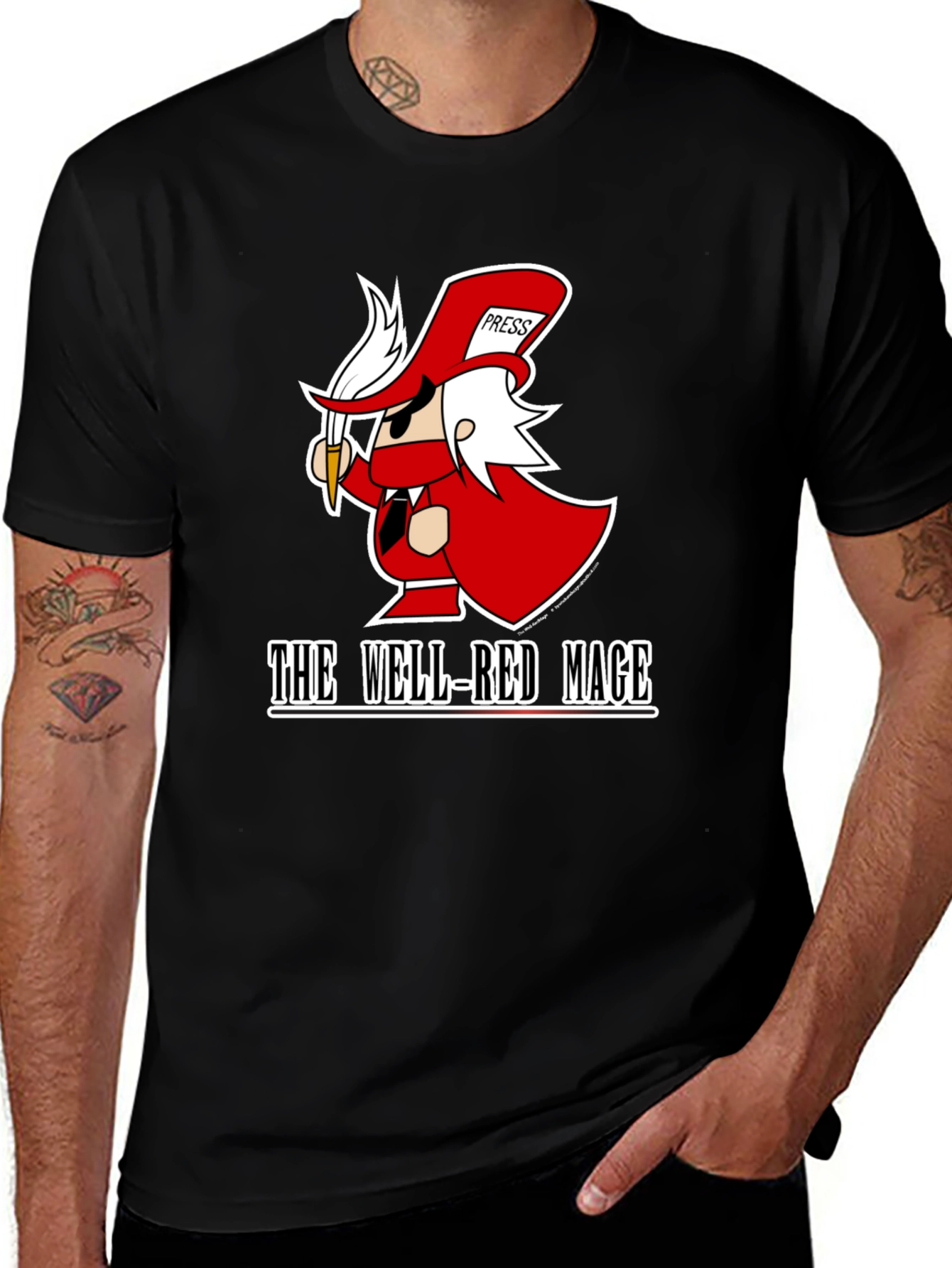 Variant 24 of The Well-Red Mage Graphic Tee