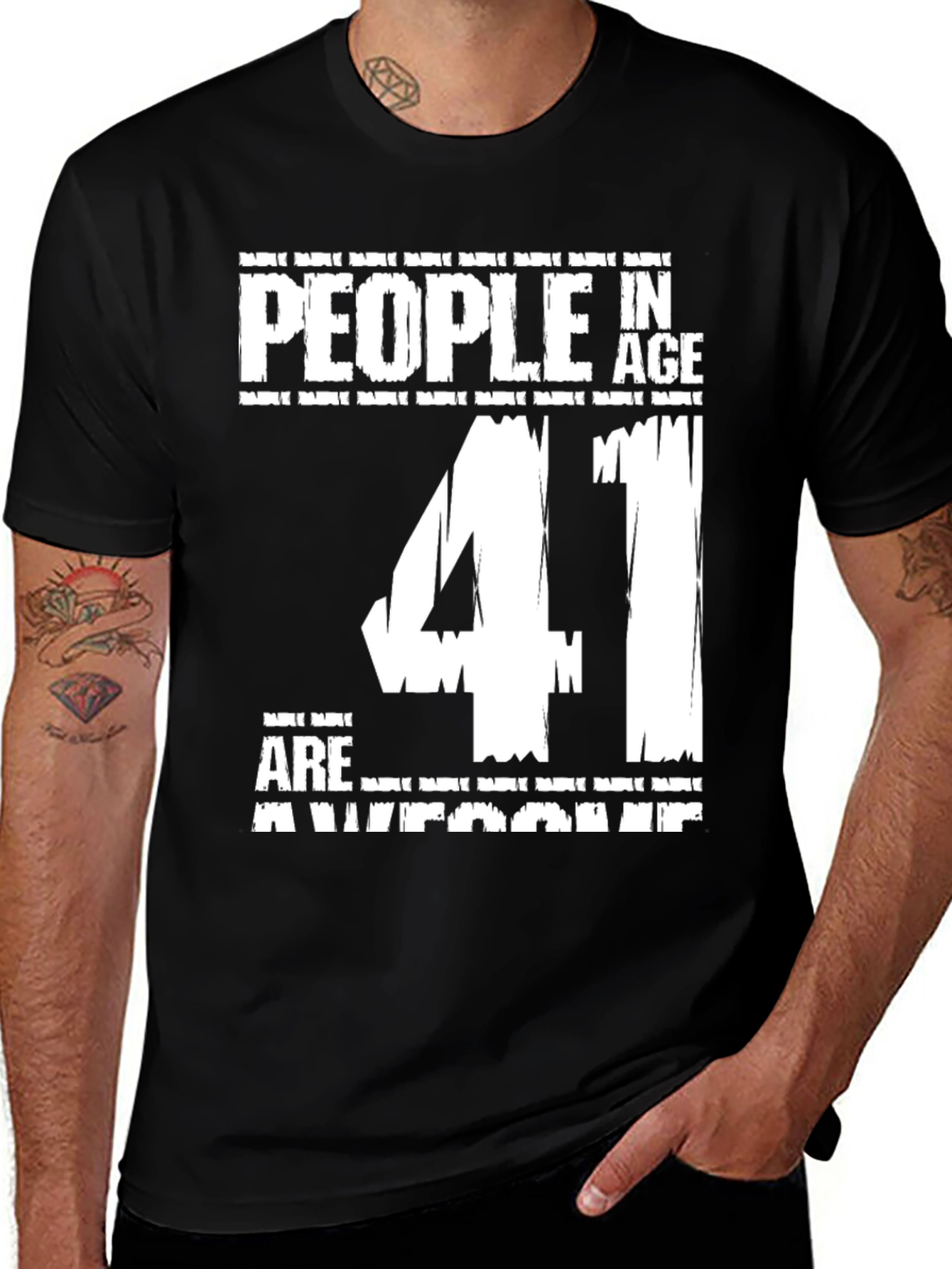 Variant 5 of Awesome 41 Year Old Birthday T-Shirt