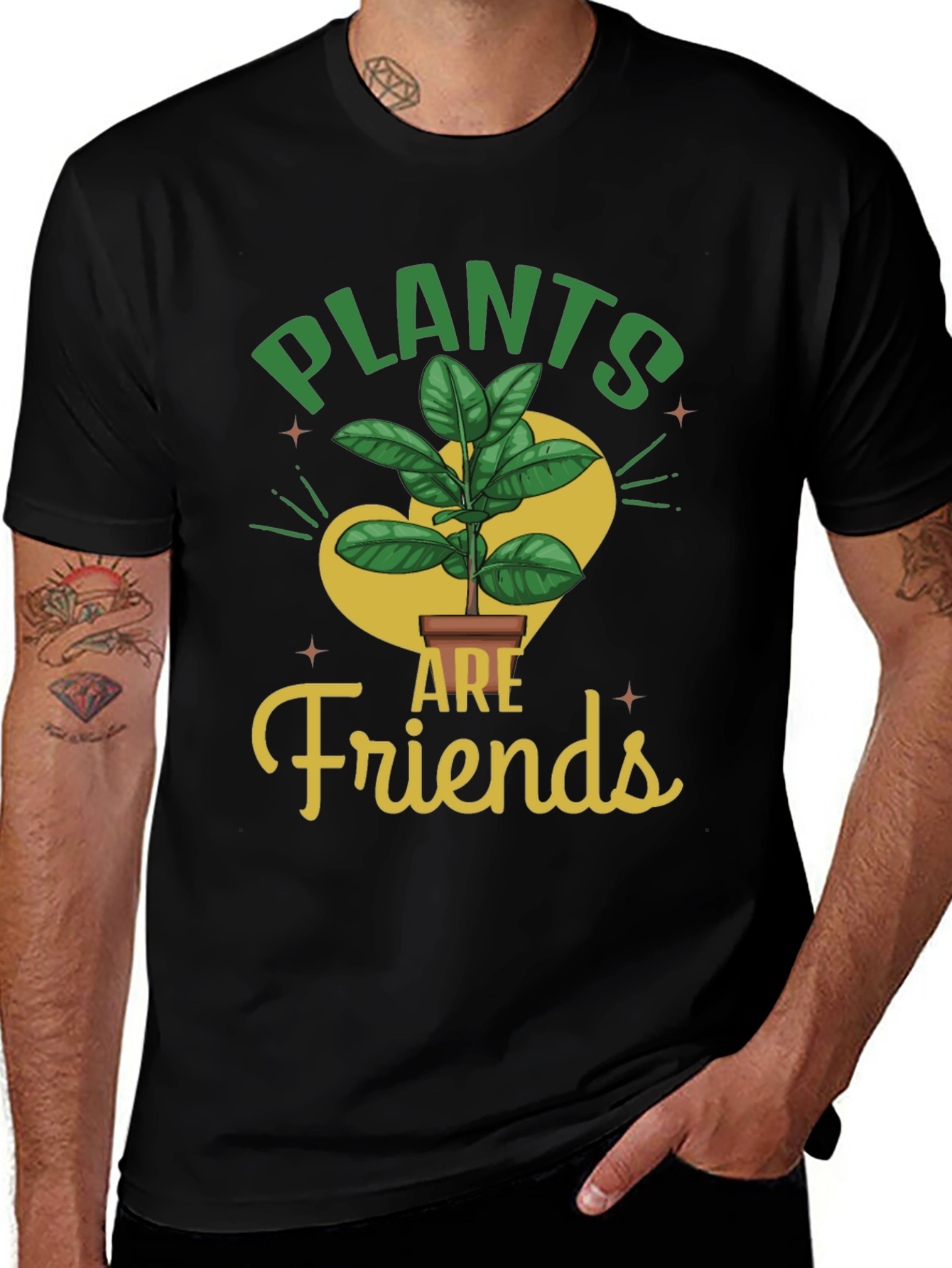 Variant 5 of Plants Are Friends Graphic T-Shirt