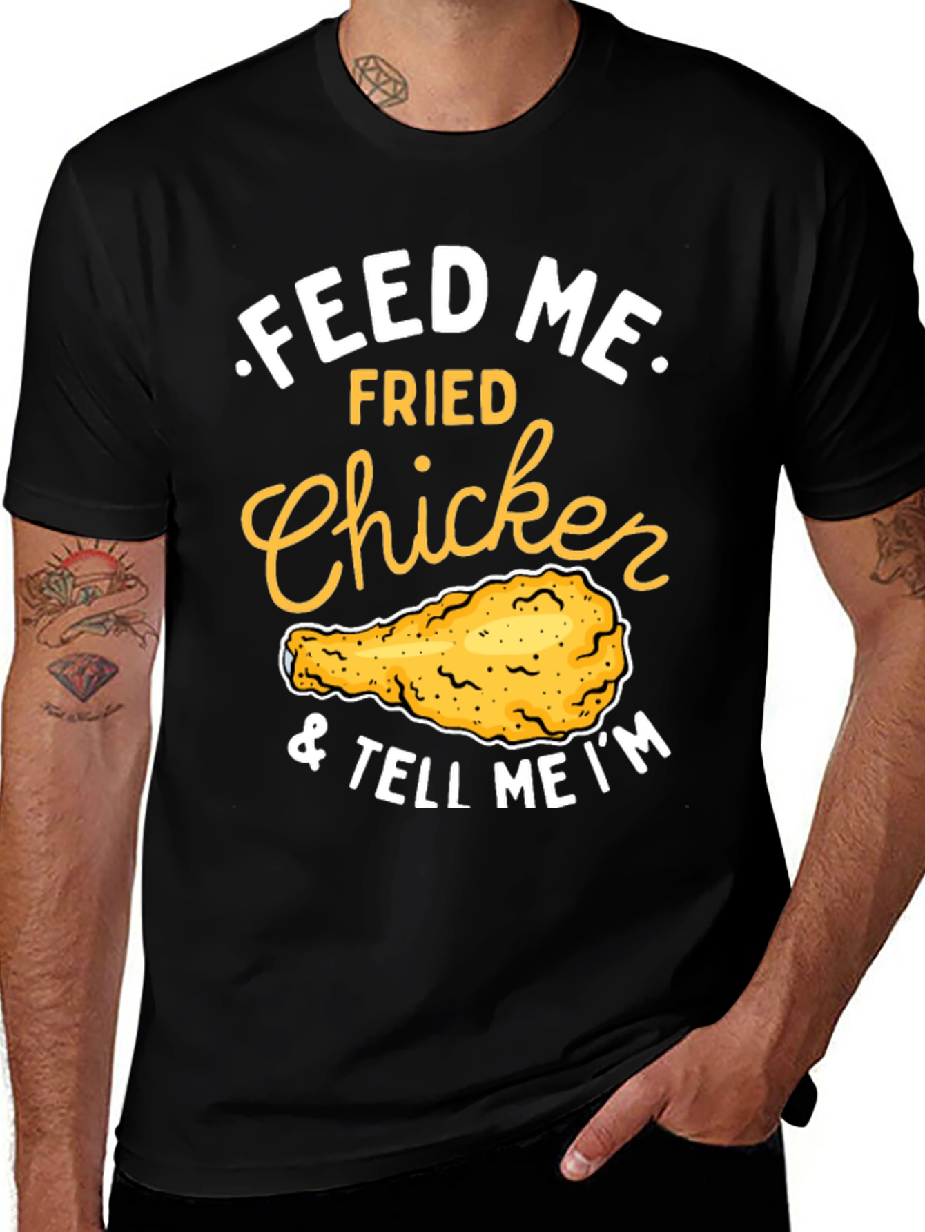 Variant 10 of Feed Me Fried Chicken Funny T-Shirt