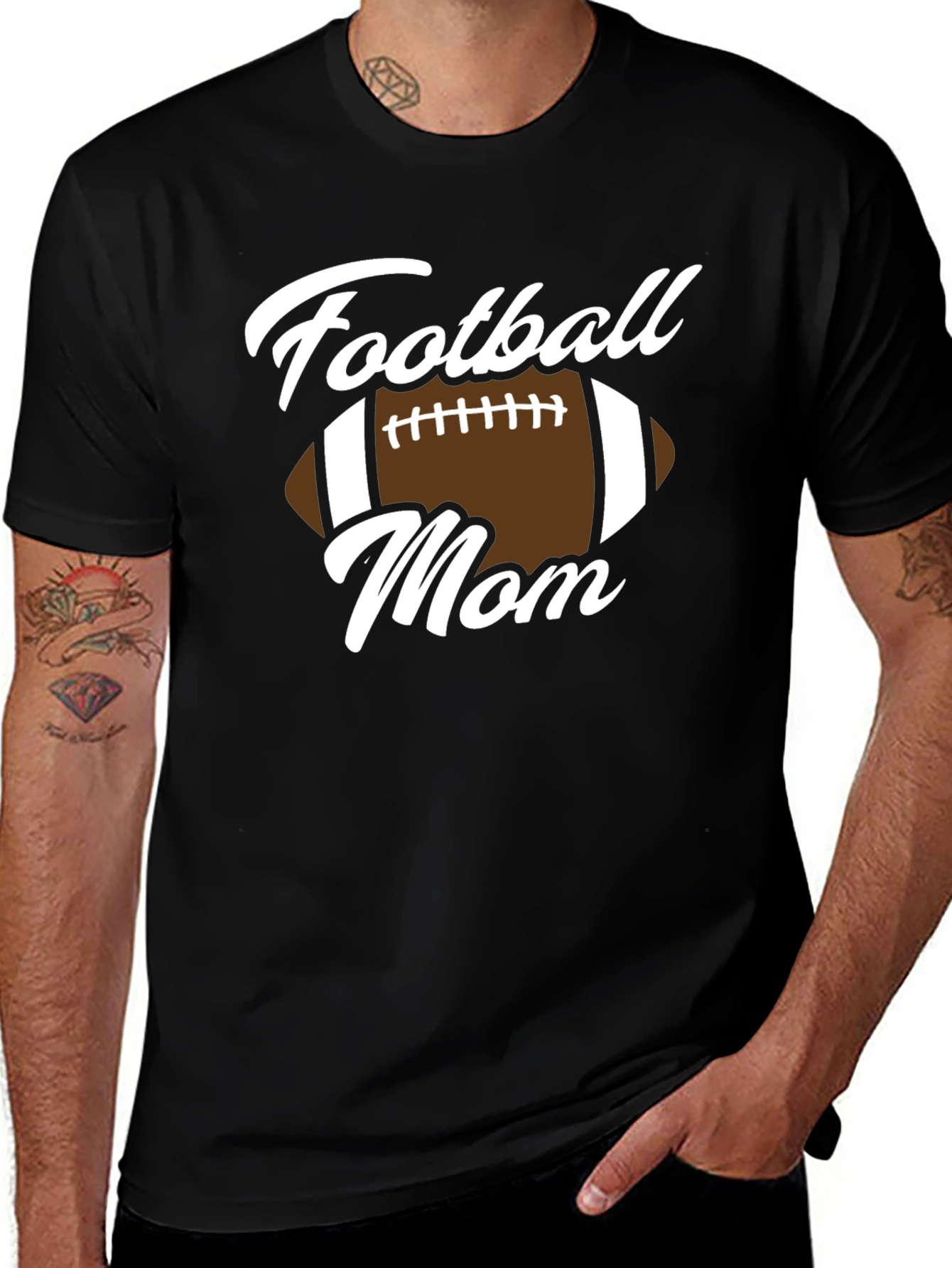 Football Mom Graphic T-Shirt