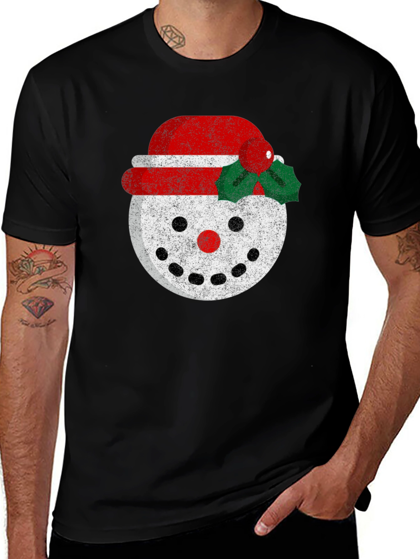 Variant 12 of Festive Snowman Graphic Tee
