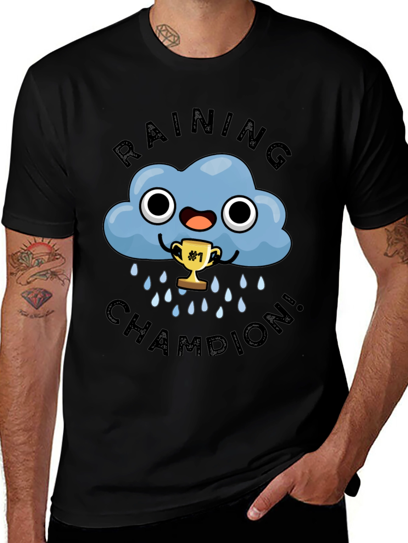 Variant 8 of Raining Champion Black Graphic T-Shirt