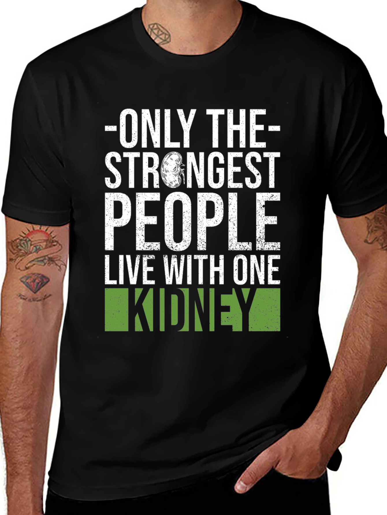 Variant 10 of Strongest People One Kidney T-Shirt