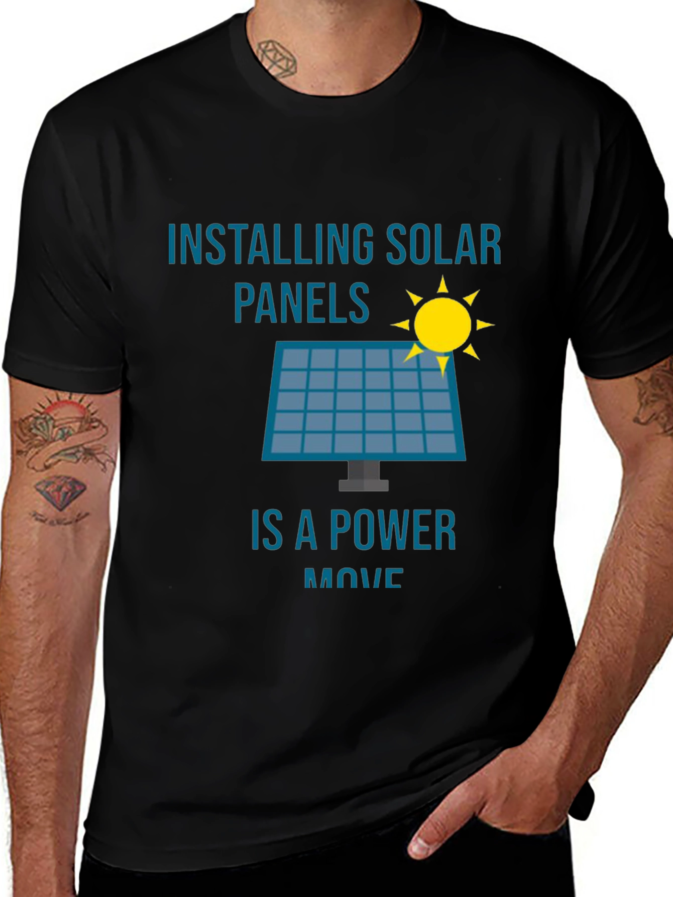 Variant 14 of Solar Panel T-Shirt - Power Move