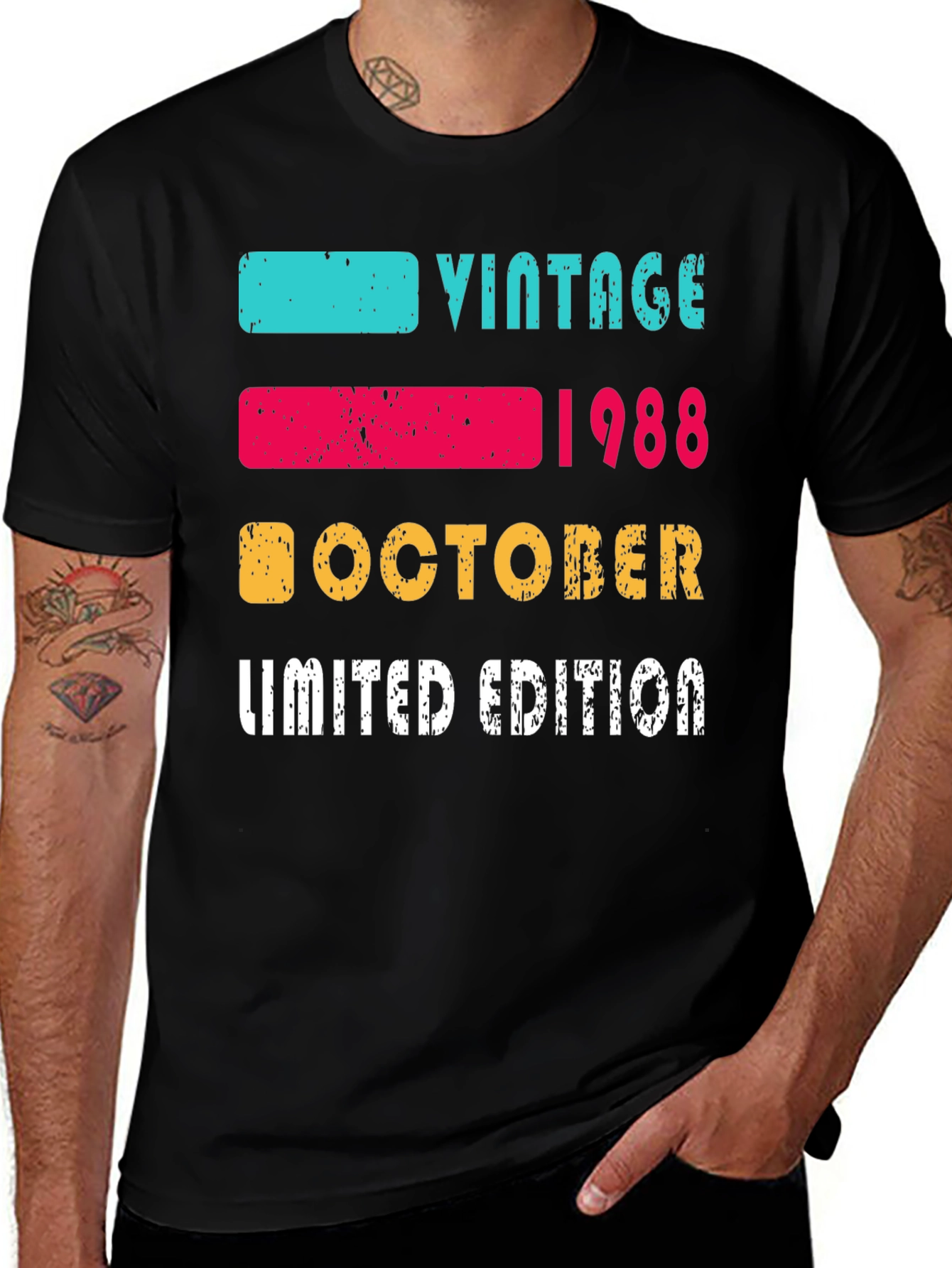 Variant 20 of Vintage 1988 October Limited Edition T-Shirt