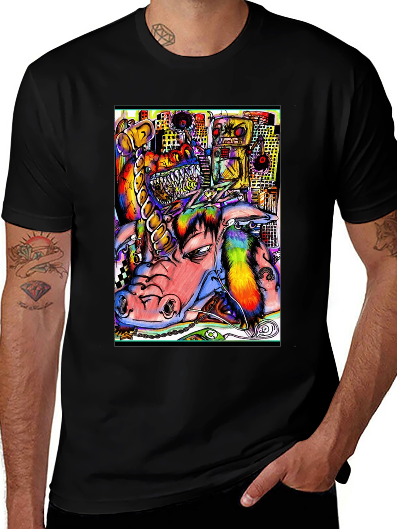 Variant 19 of Surreal Unicorn T-Shirt - Bold Graphic Print