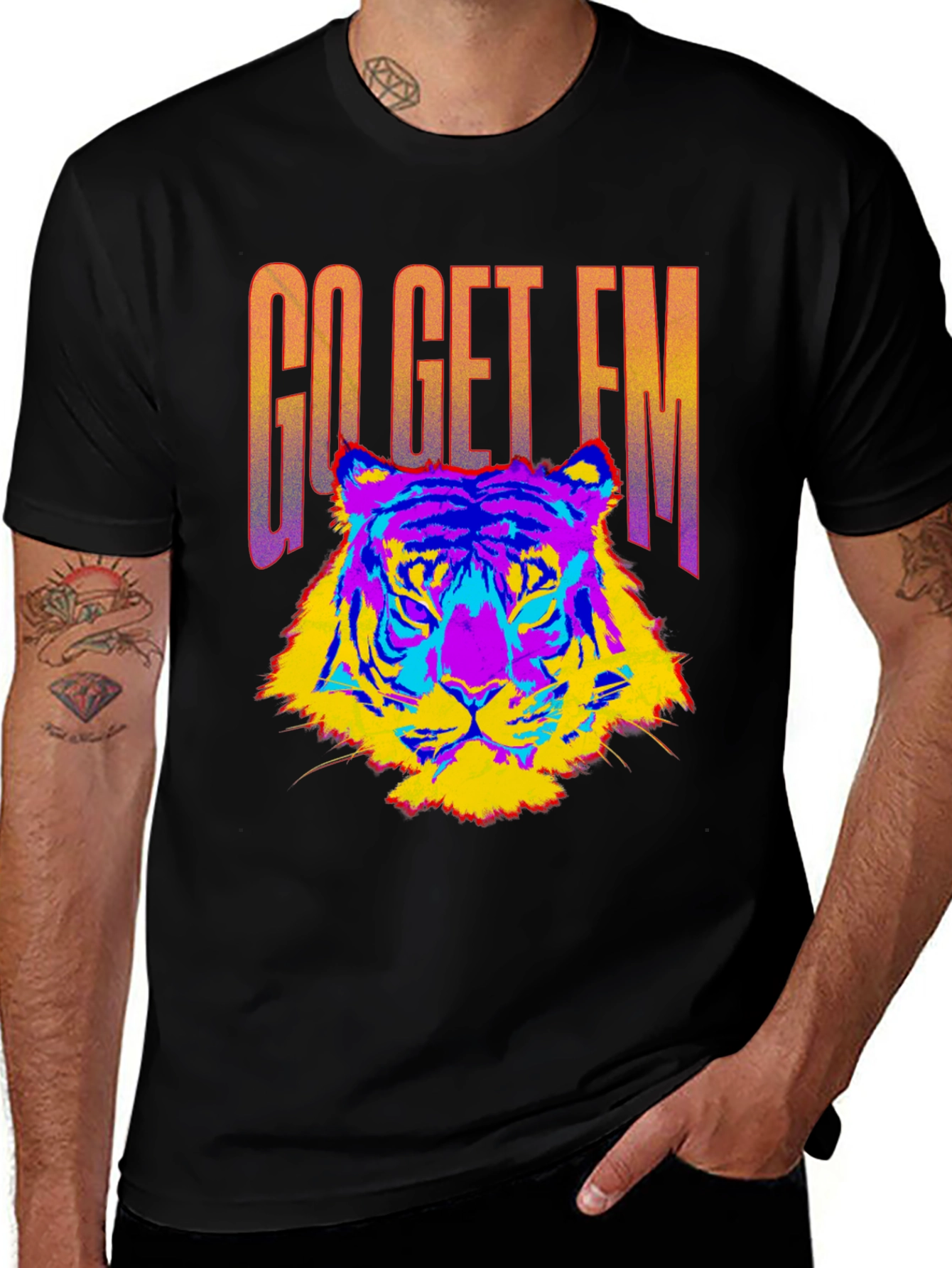 Variant 14 of Go Get Em Tiger Graphic Tee