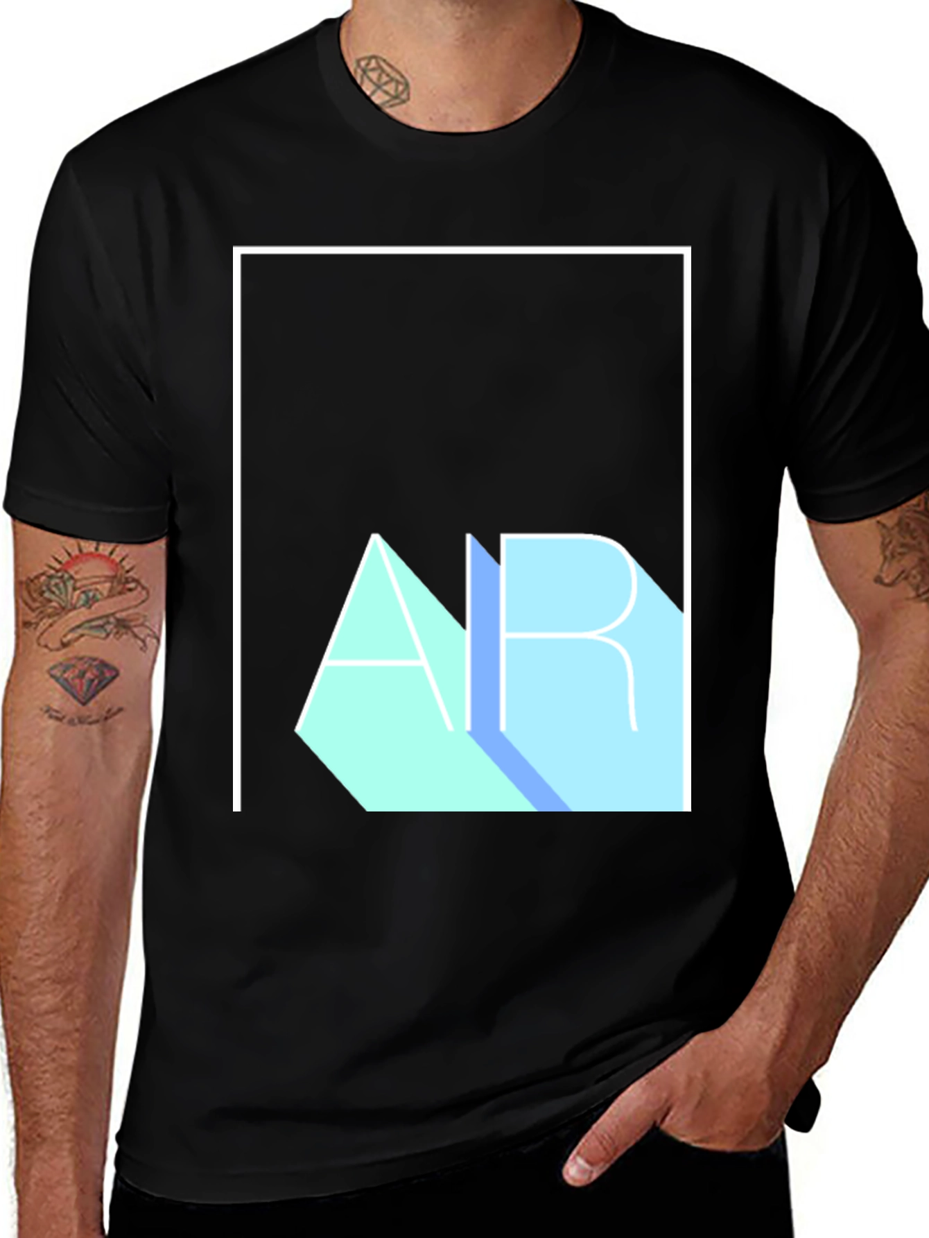 Variant 15 of Abstract AR Graphic Tee - Modern Style