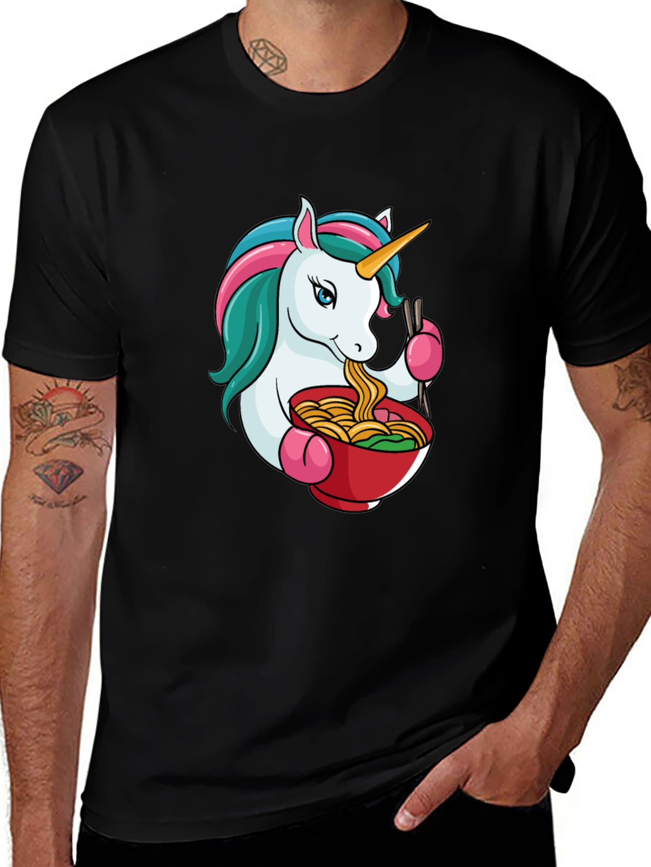 Variant 28 of Unicorn Ramen T-Shirt - Cute & Stylish