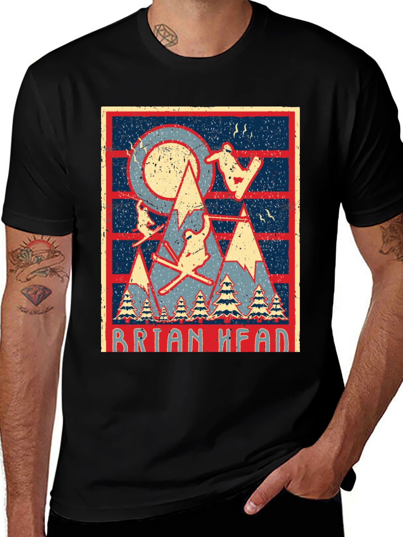 Variant 9 of Brian Head Retro Ski T-Shirt