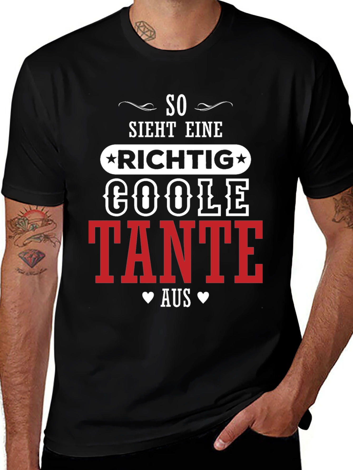 Variant 27 of Cool Aunt T-Shirt - "So Sieht Eine Richting Coole Tante Aus"