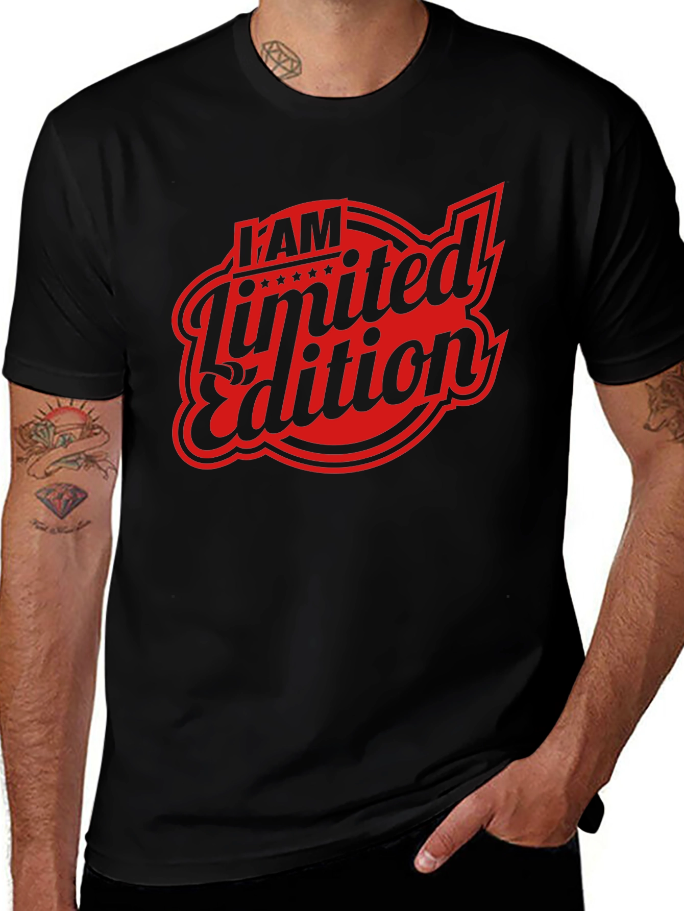 Variant 22 of I AM Limited Edition Black Graphic T-Shirt