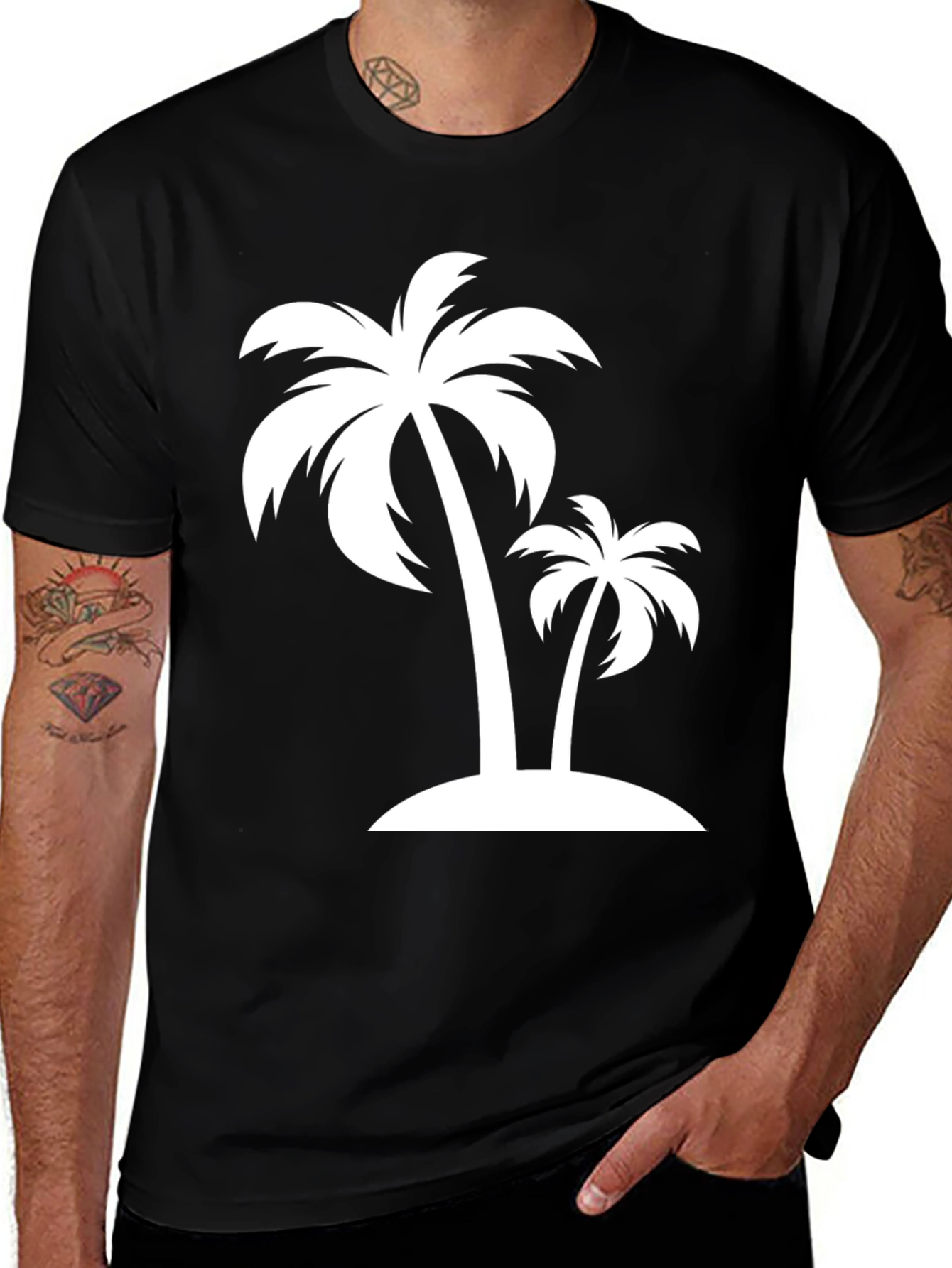 Variant 5 of Palm Tree Graphic T-Shirt