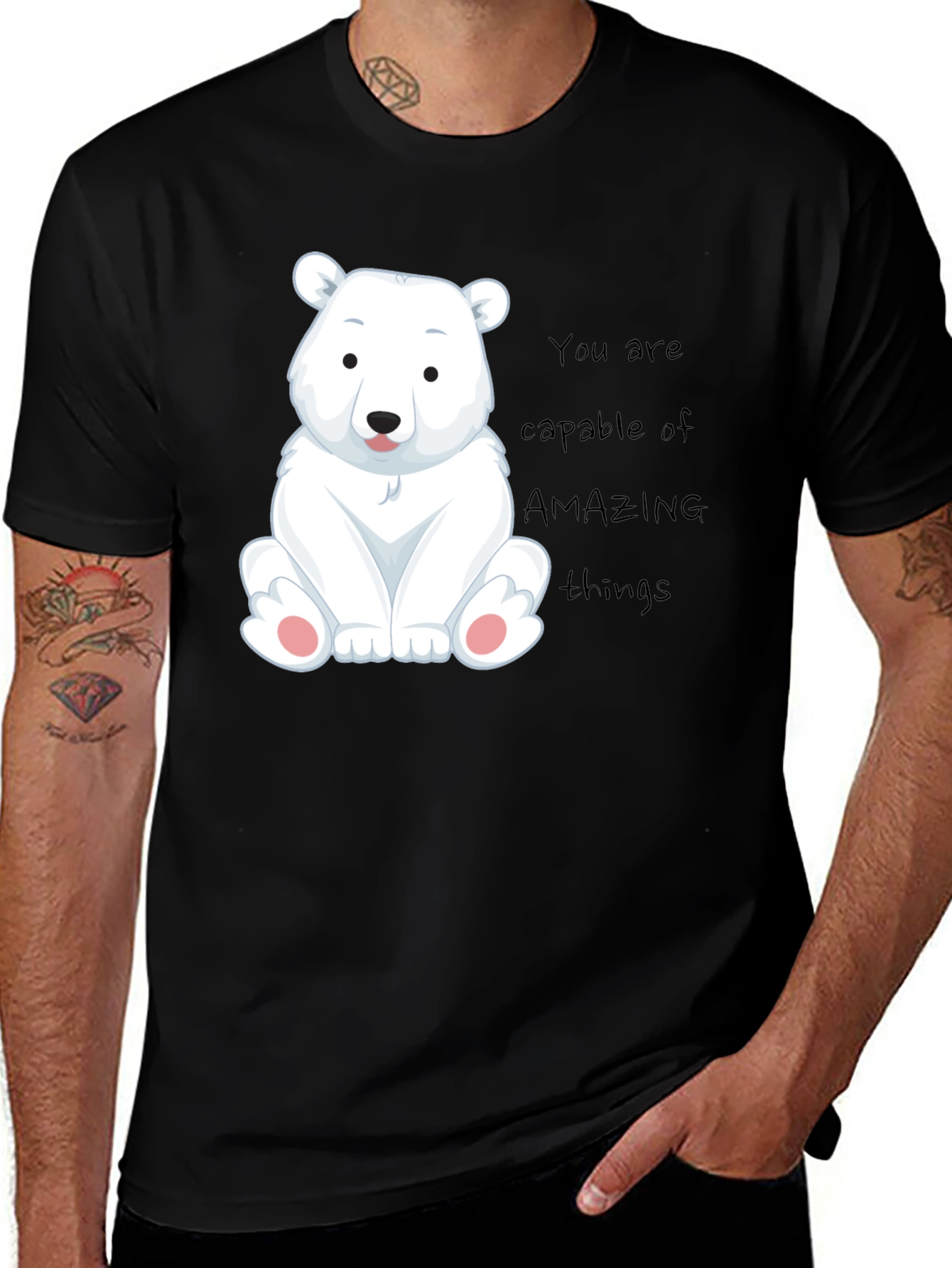 Variant 5 of Cute Polar Bear Graphic Tee - You Are Amazing