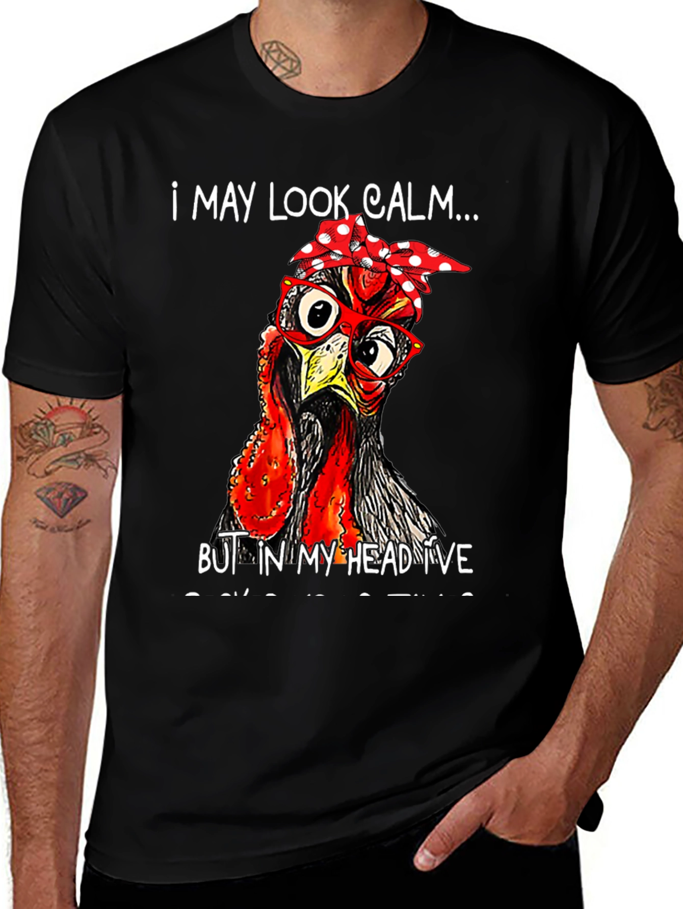 Variant 9 of Calm Turkey Humor Graphic Tee