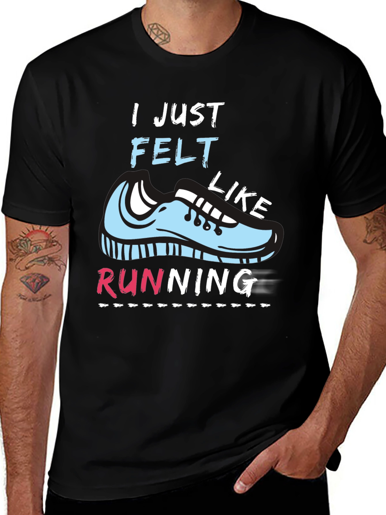 Variant 21 of I Just Felt Like Running T-Shirt
