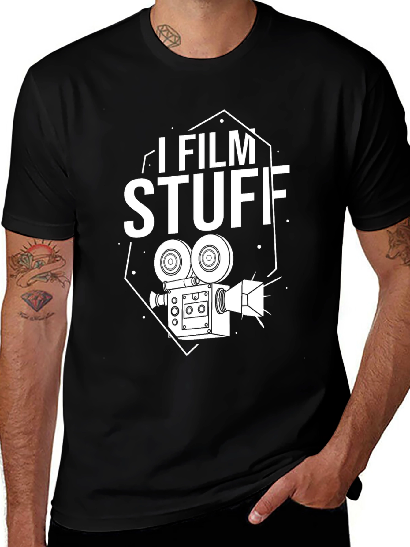 Variant 6 of I Film Stuff Graphic Tee - Filmmaker T-Shirt