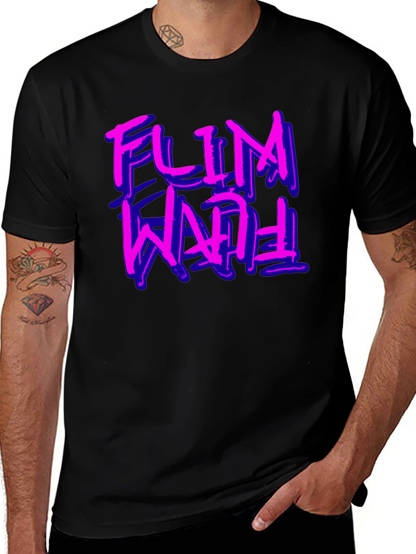 Variant 20 of Flim Flam T-Shirt, Unique Graphic Design Tee